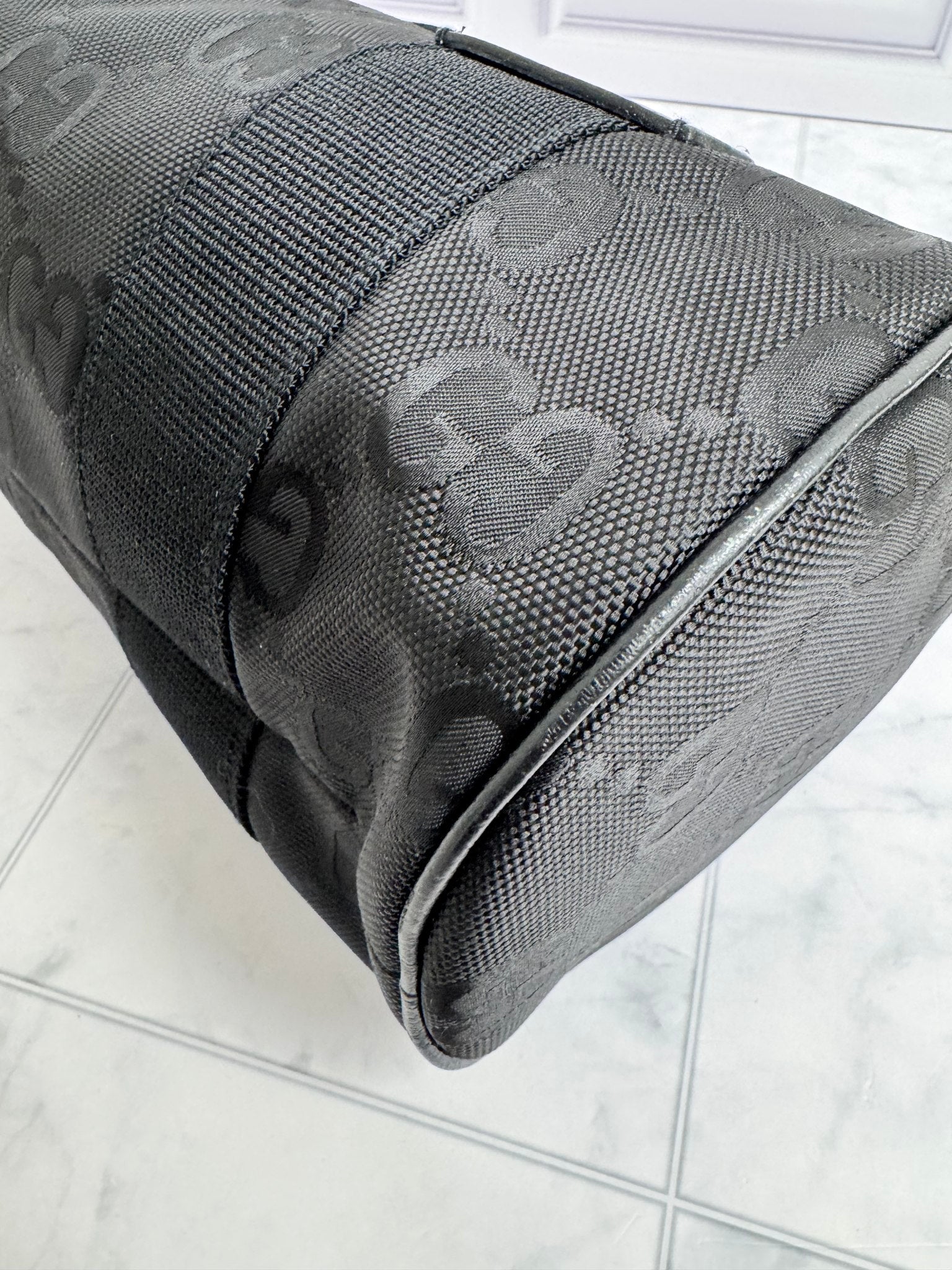 Gucci Black GG Canvas 2Way Bag