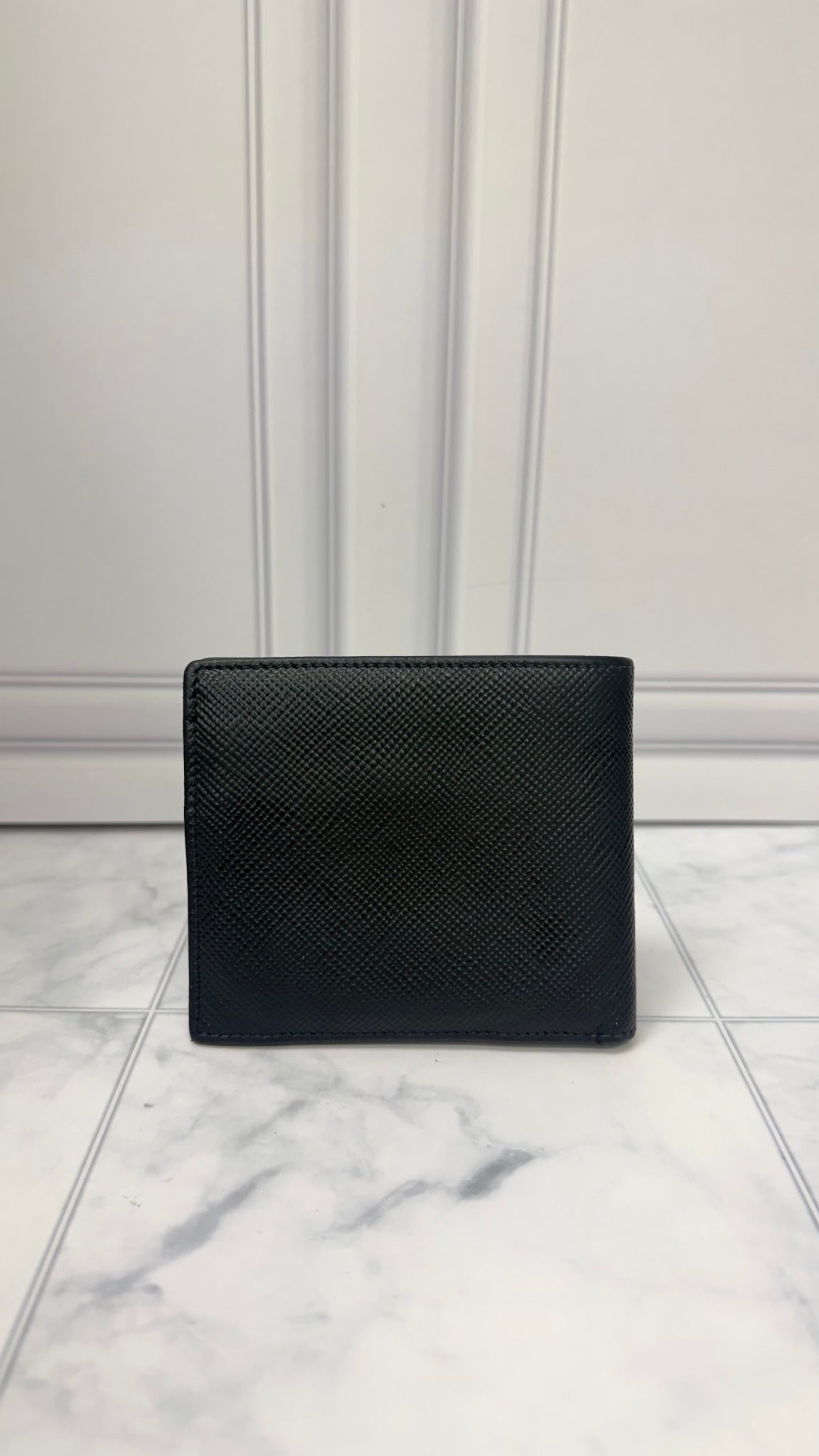 Prada Black Saffiano Leather Bifold Wallet