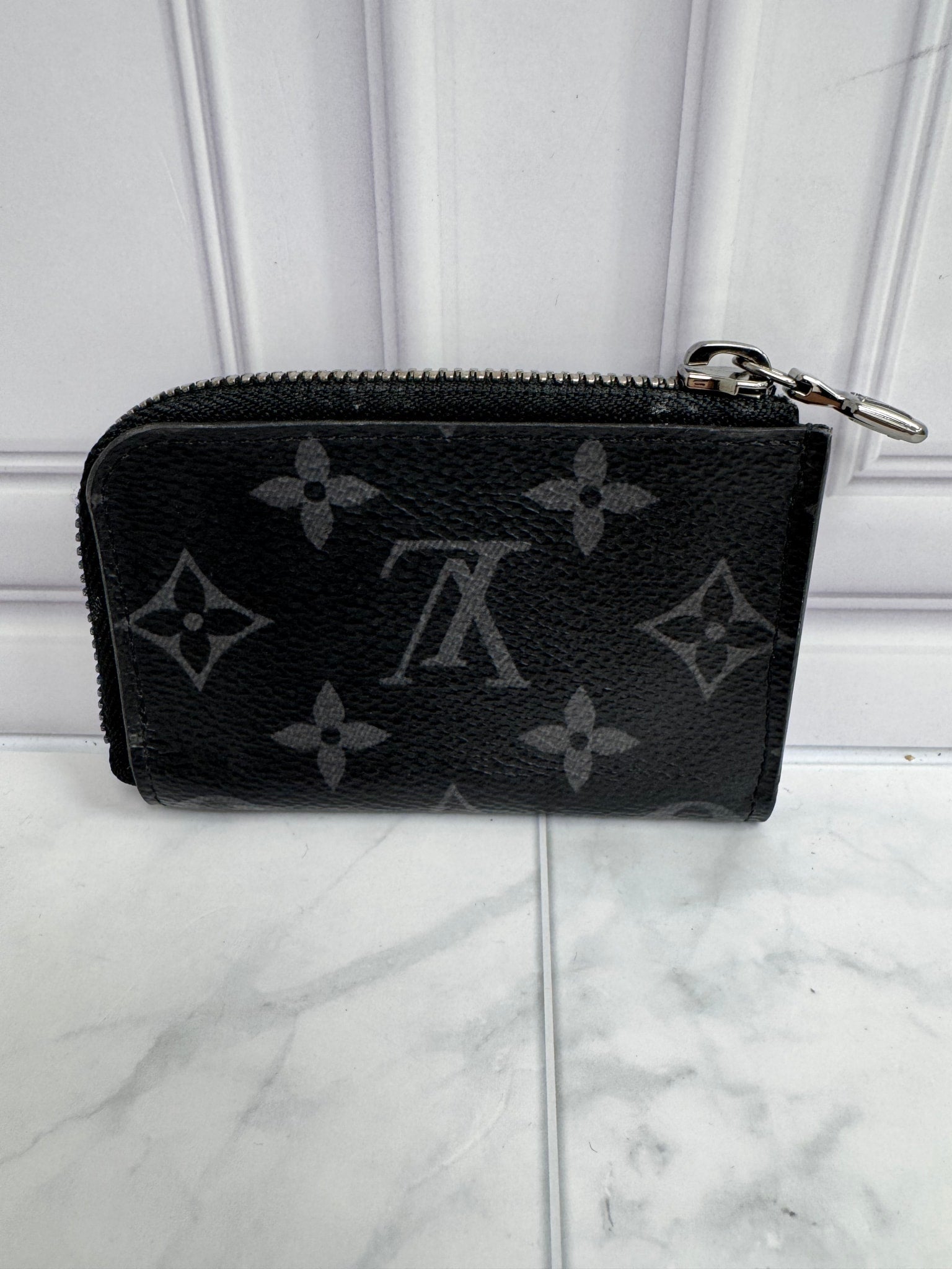 Louis Vuitton Monogram Eclipse Zippy Coin Purse