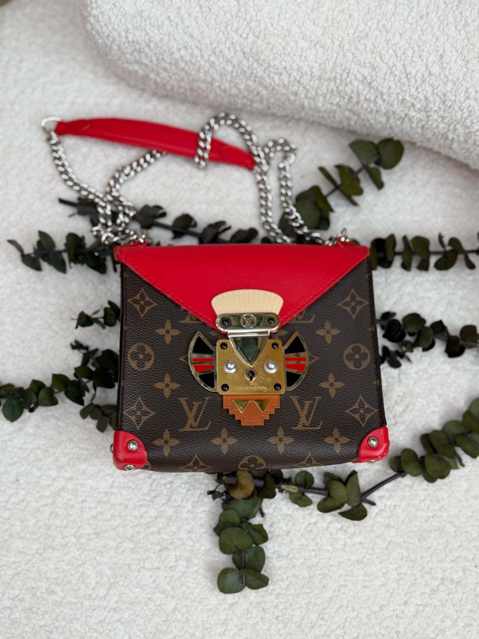 Louis Vuitton Monogram Tribal Mask Pochette PM Shoulder Bag