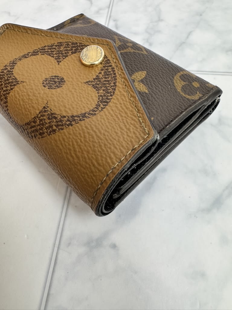Louis Vuitton Monogram Reverse Portefeuille Zoe Compact Wallet