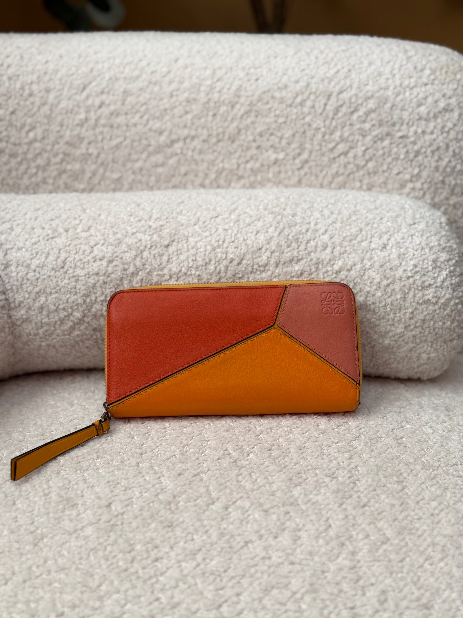 Loewe Tricolor Leather Long Zippy Wallet