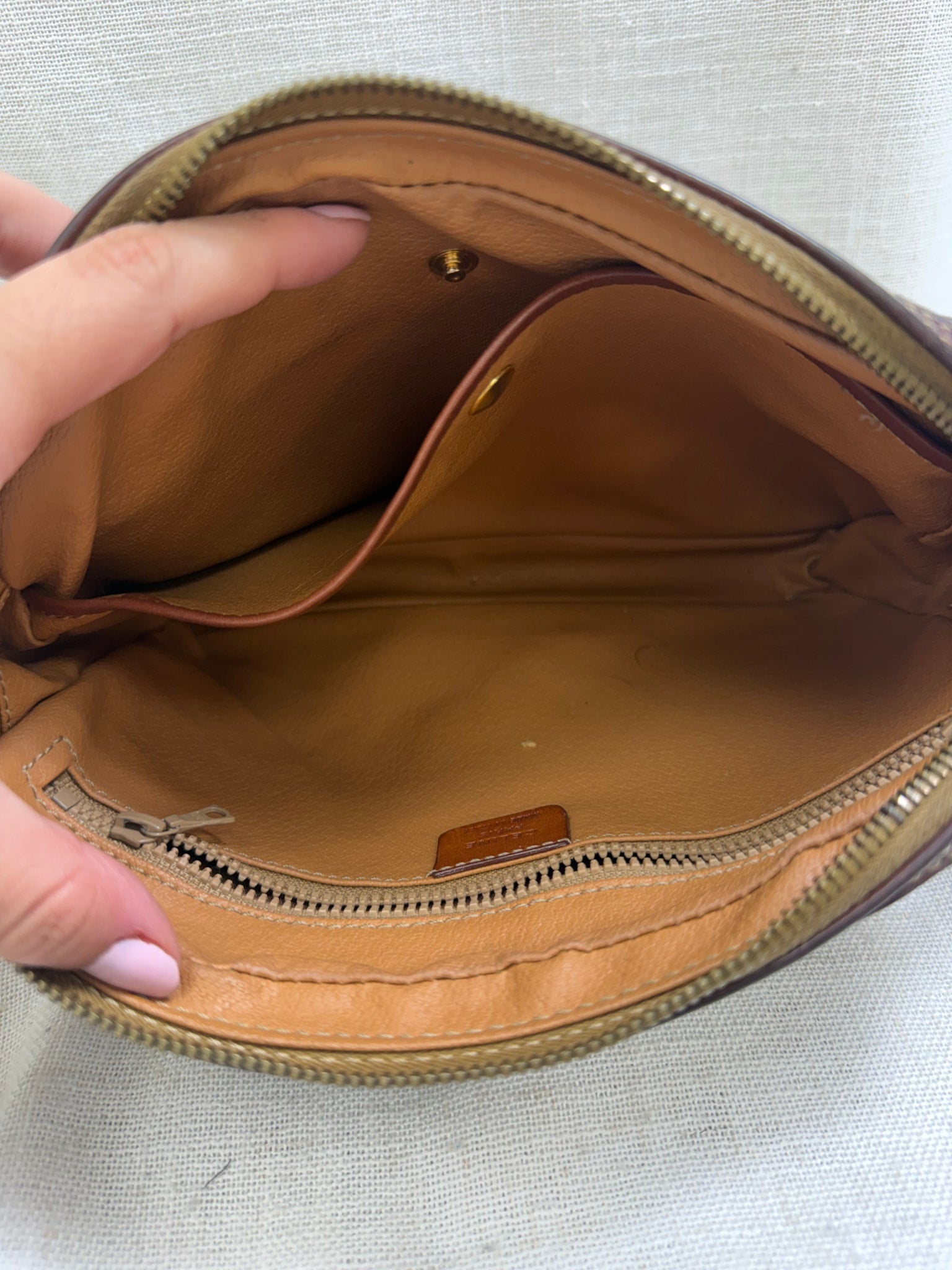 Celine Brown Macadam Clutch bag