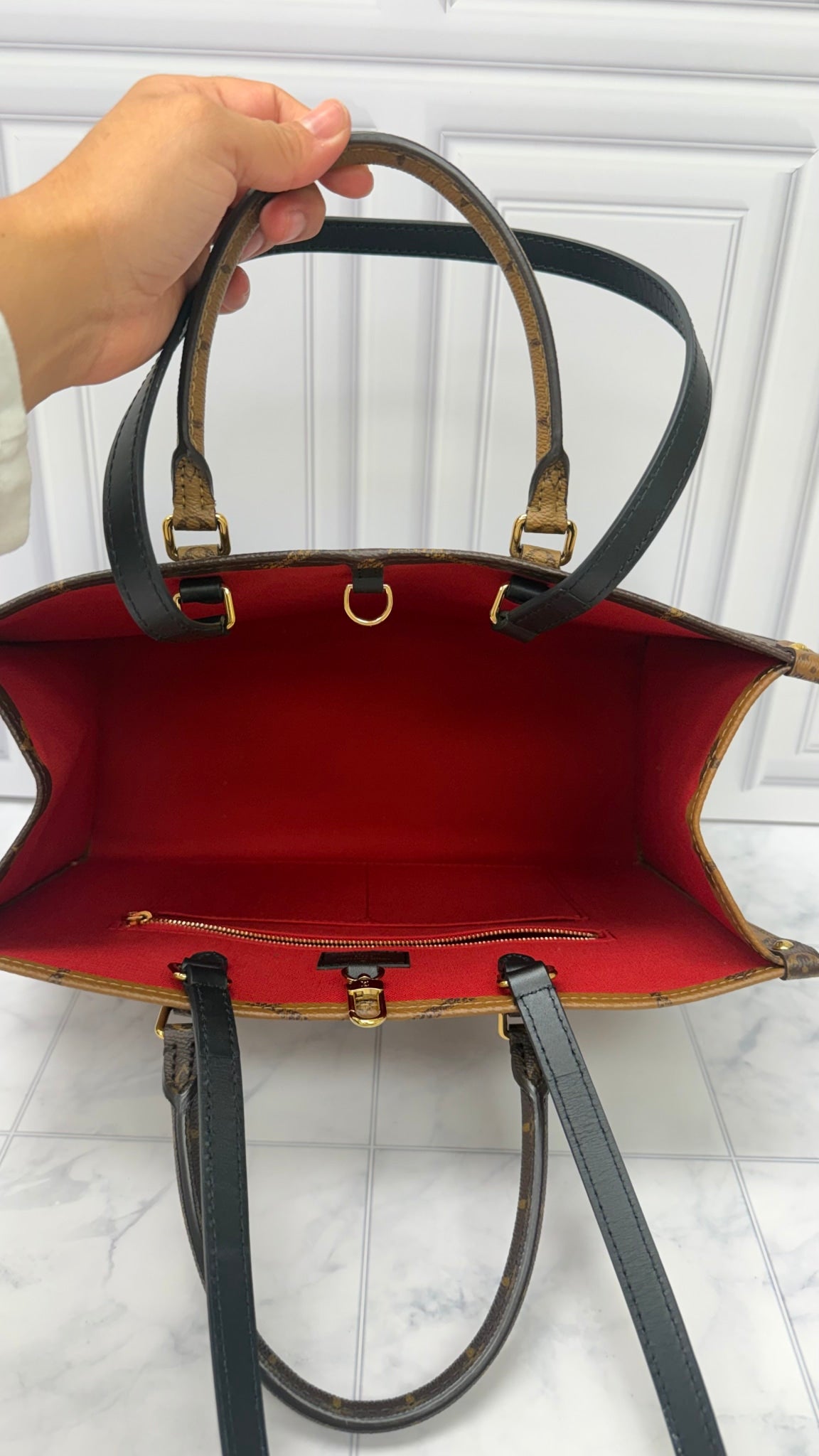 Louis Vuitton Monogram On The Go MM Handbag 