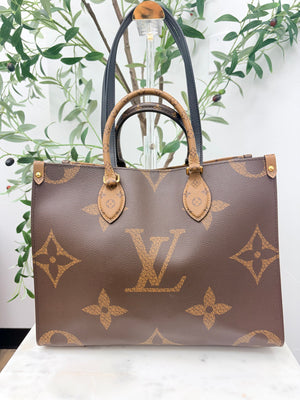 Louis Vuitton Monogram Reverse On the Go MM Tote Bag