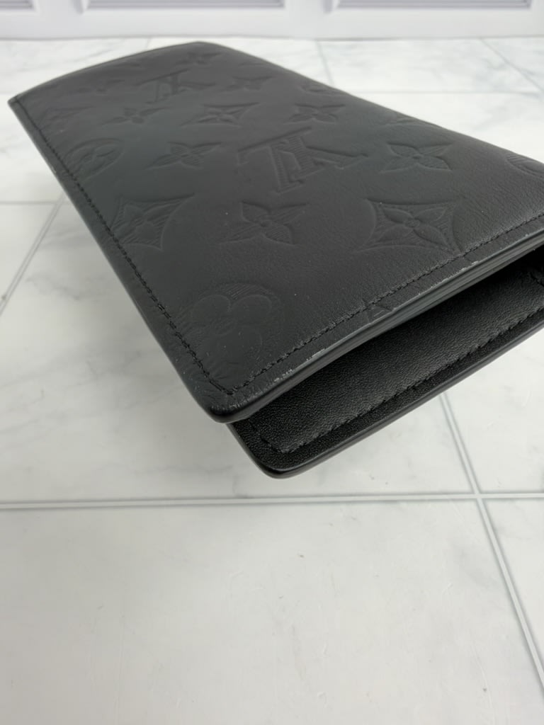 Louis Vuitton Black Monogram Shadow Brazza Wallet