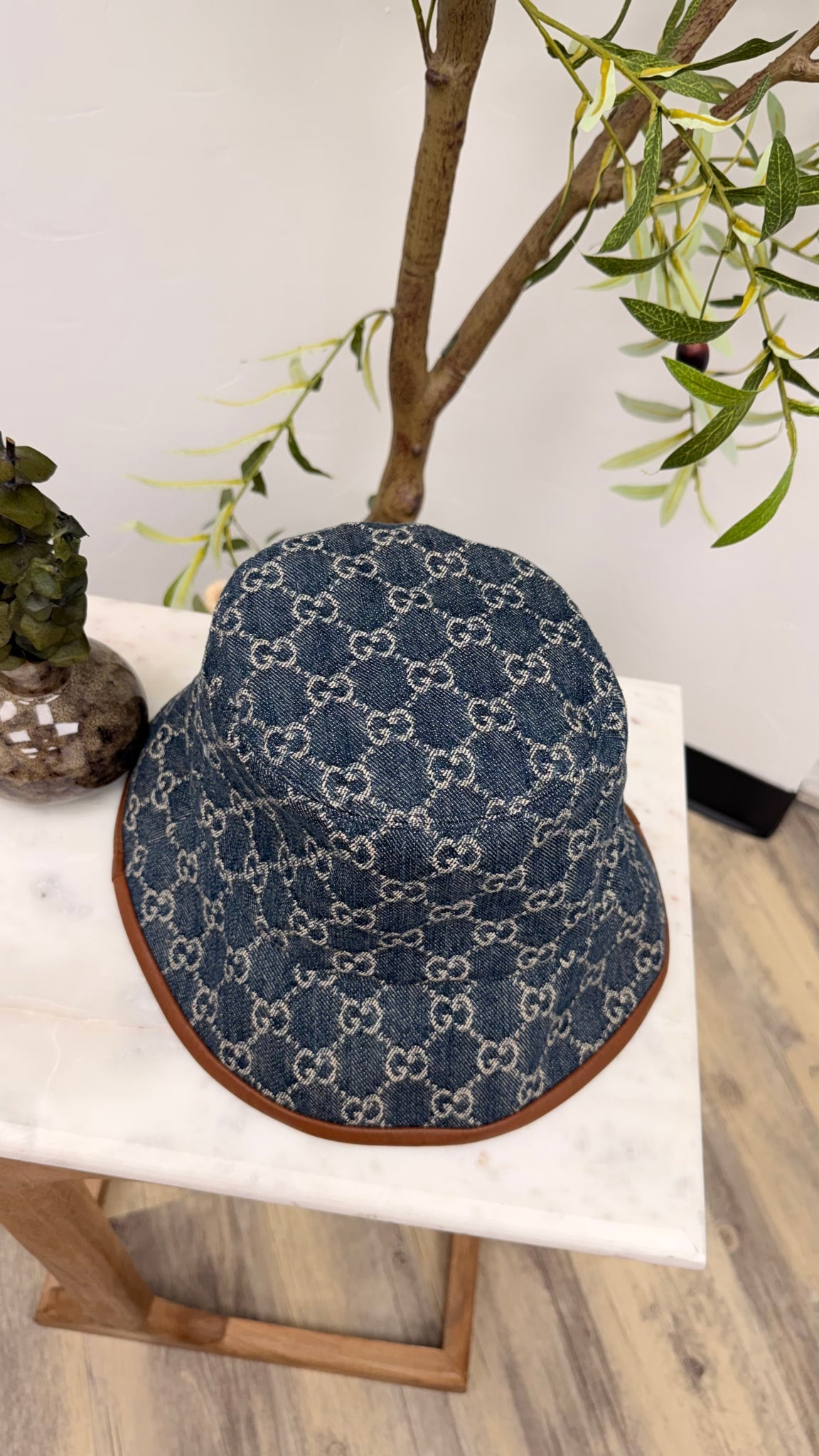 Gucci GG Denim Bucket Hat