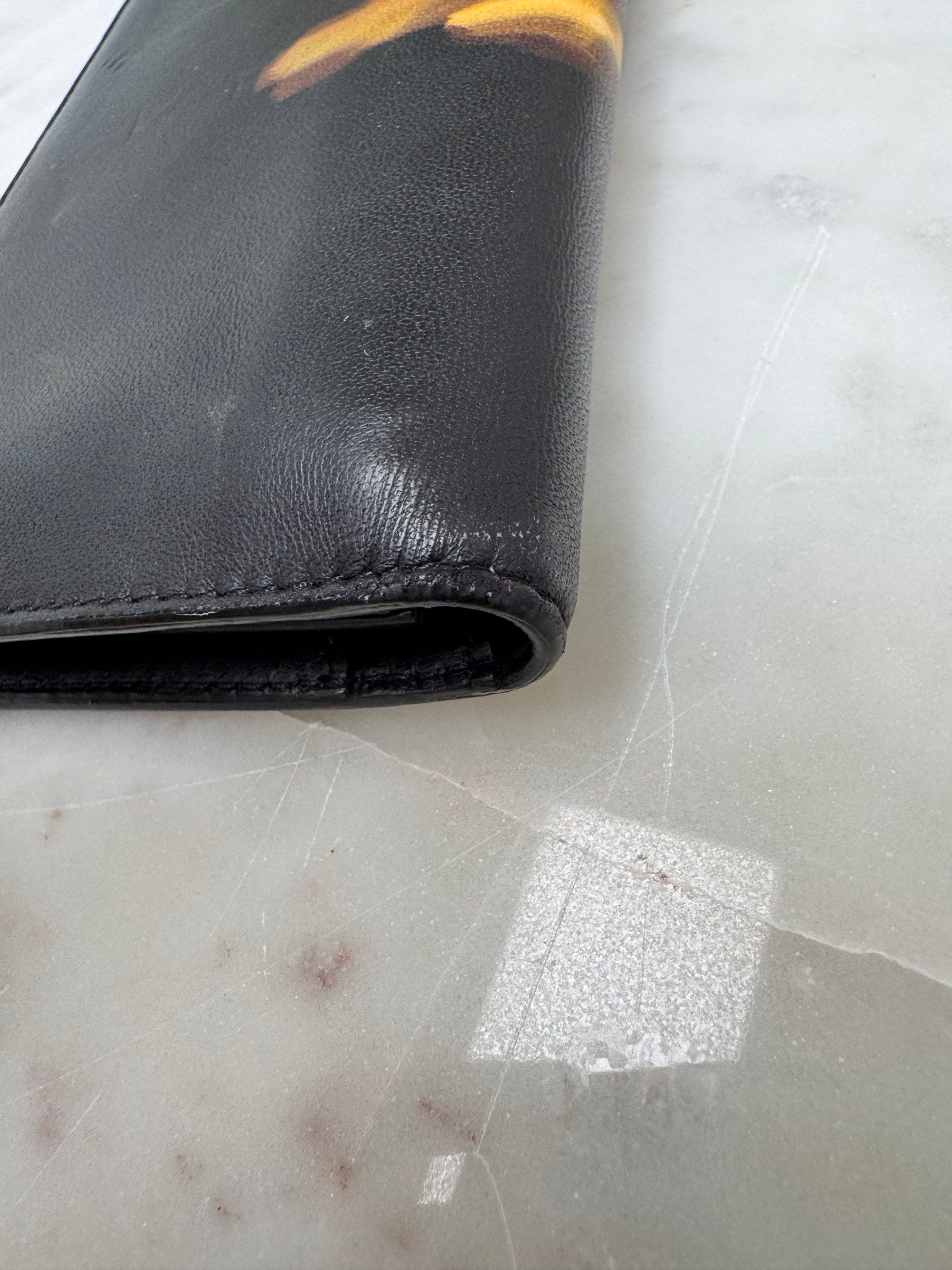 Givenchy Black Printed Leather Long Wallet