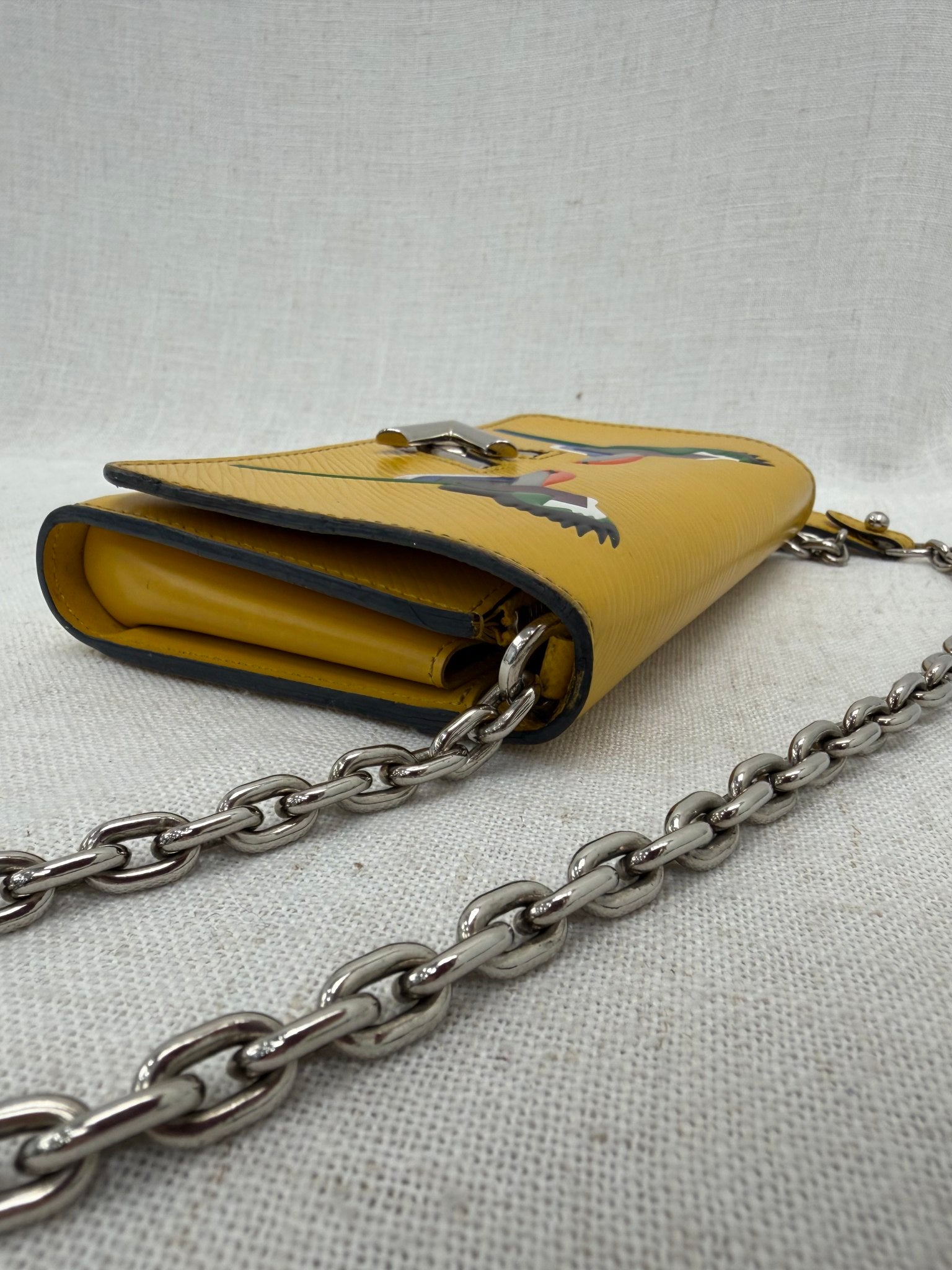 Louis Vuitton Yellow Epi Early Bird Twist Wallet on a Chain