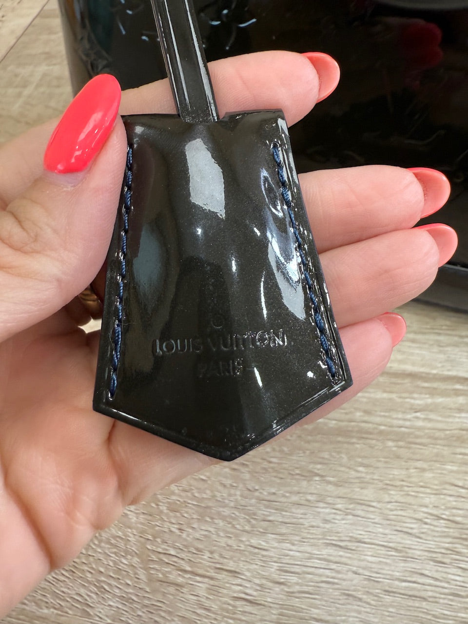 Louis Vuitton Monogram Dark Green Vernis Alma PM