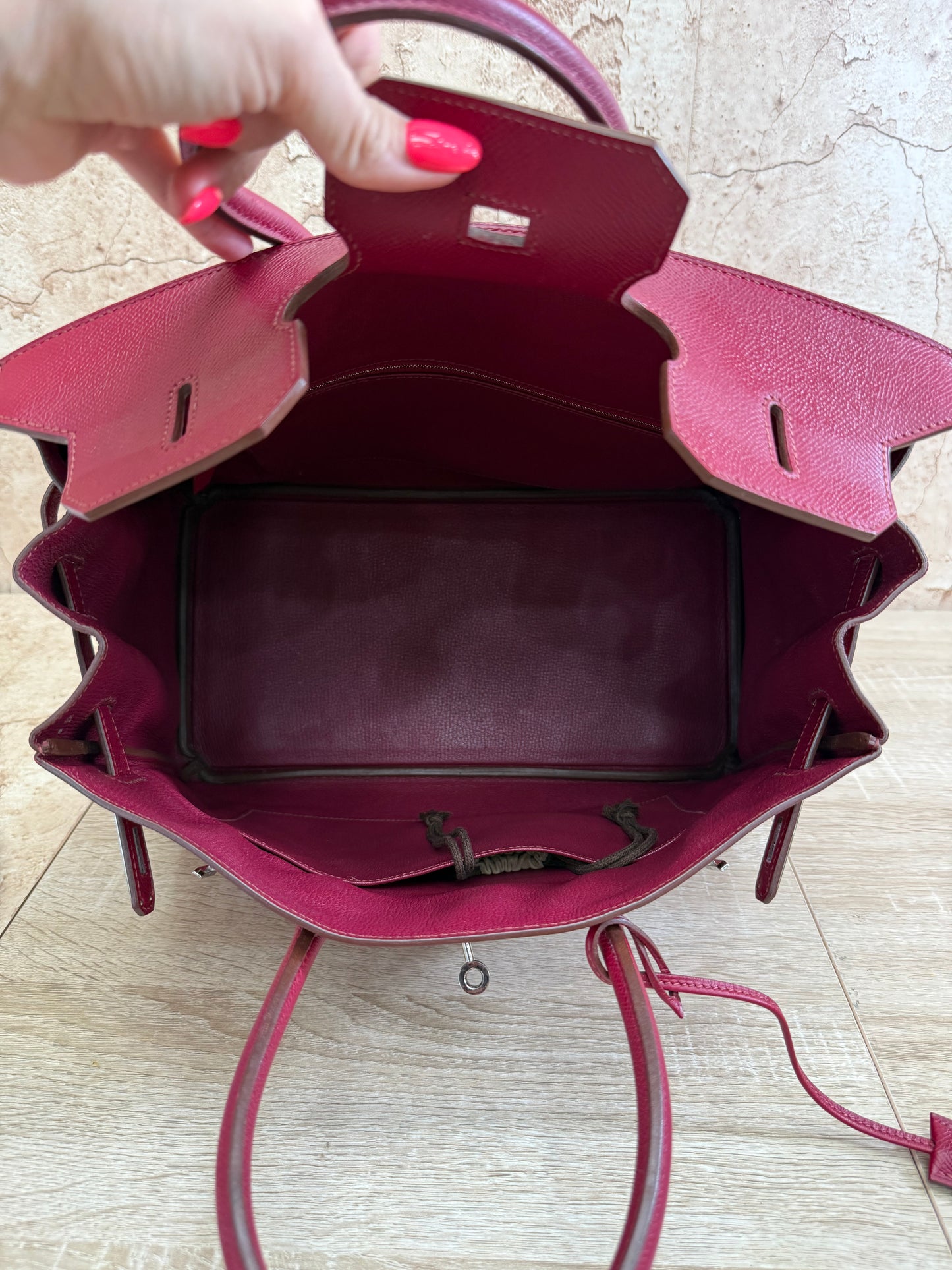 Hermes Tosca Epsom Leather Birkin 35 