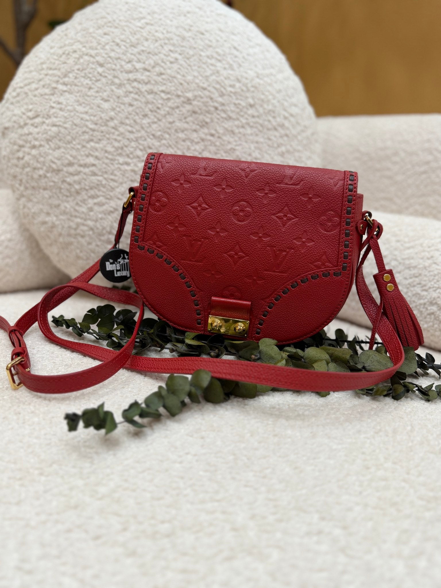 Louis Vuitton Red Empreinte Junot Crossbody