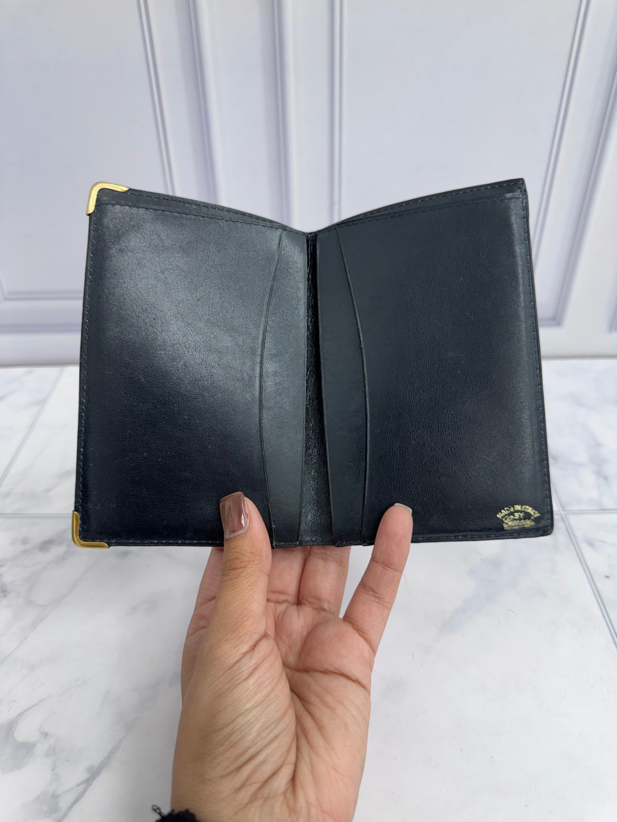 Gucci Blue GG Monogram Coated Canvas Bifold Wallet