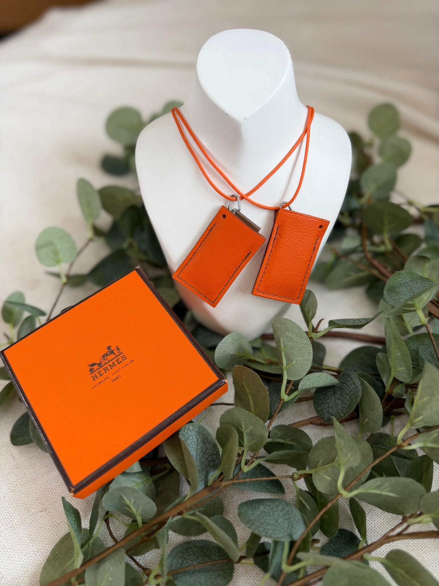 Hermes Silver H Symbole Pendant Necklace