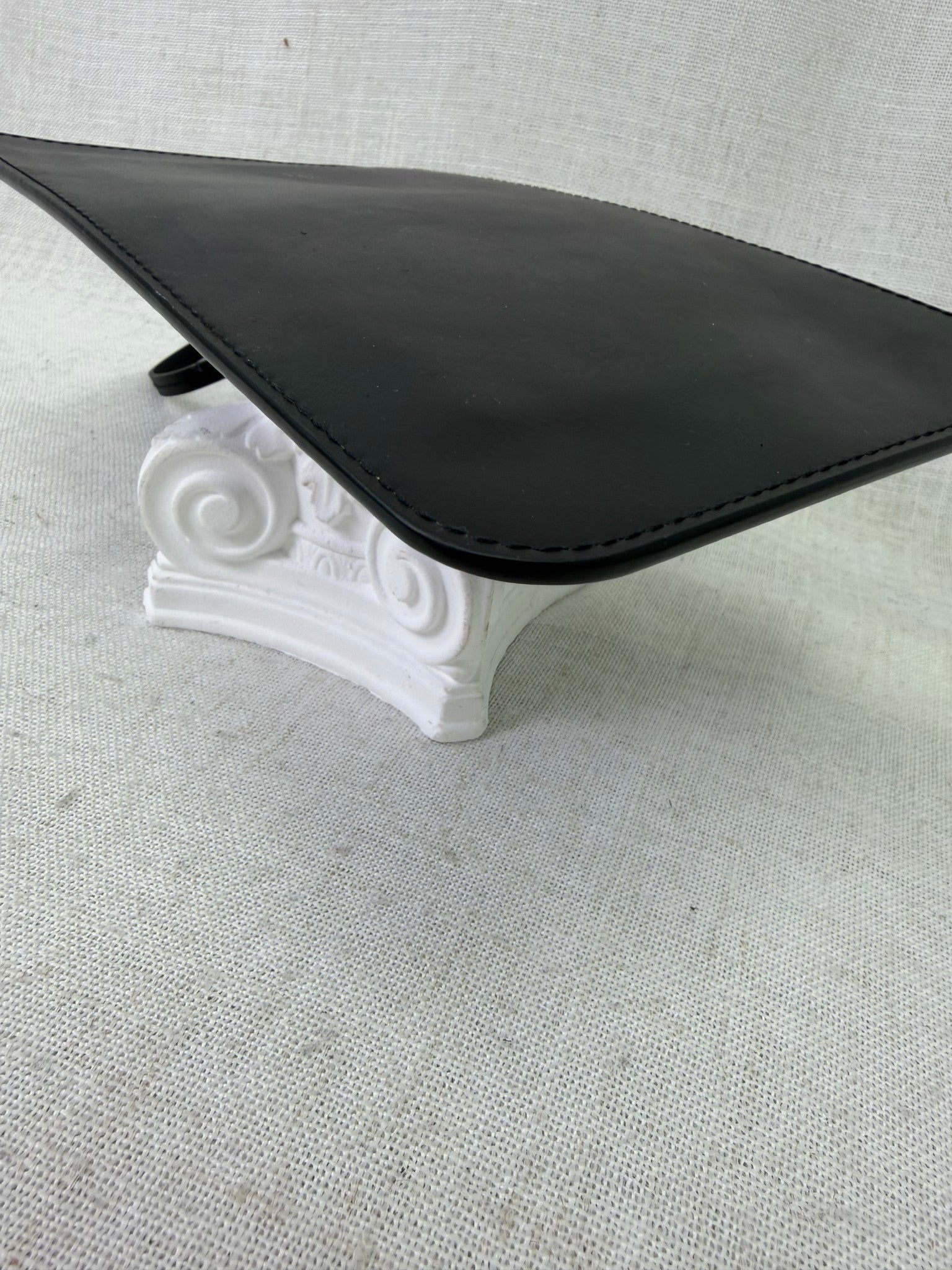 Louis Vuitton Black Leather Neverfull Pouch