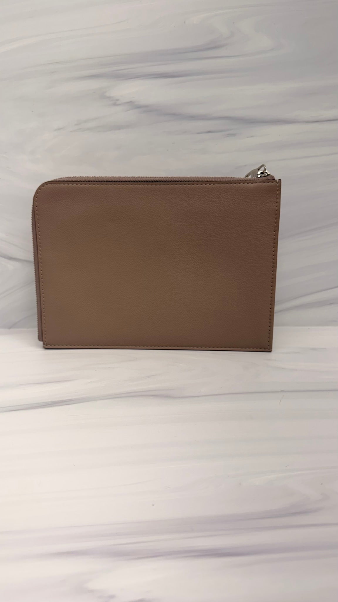 BRAND NEW - Louis Vuitton Taupe Taurillon Leather Pochette Jour PM Clutch