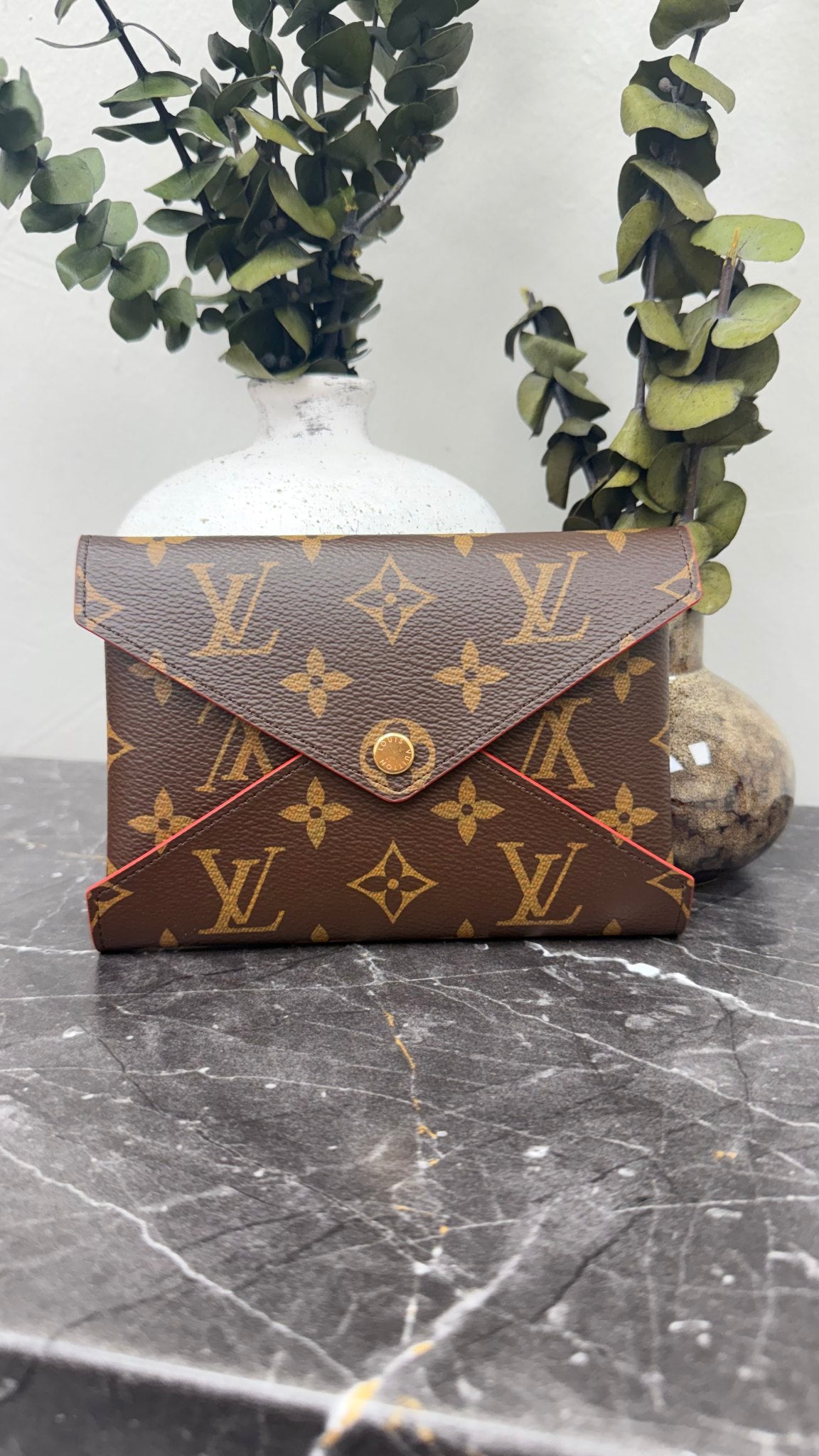 BRAND NEW - Louis Vuitton Monogram Red Kirigami Medium Pochette 
