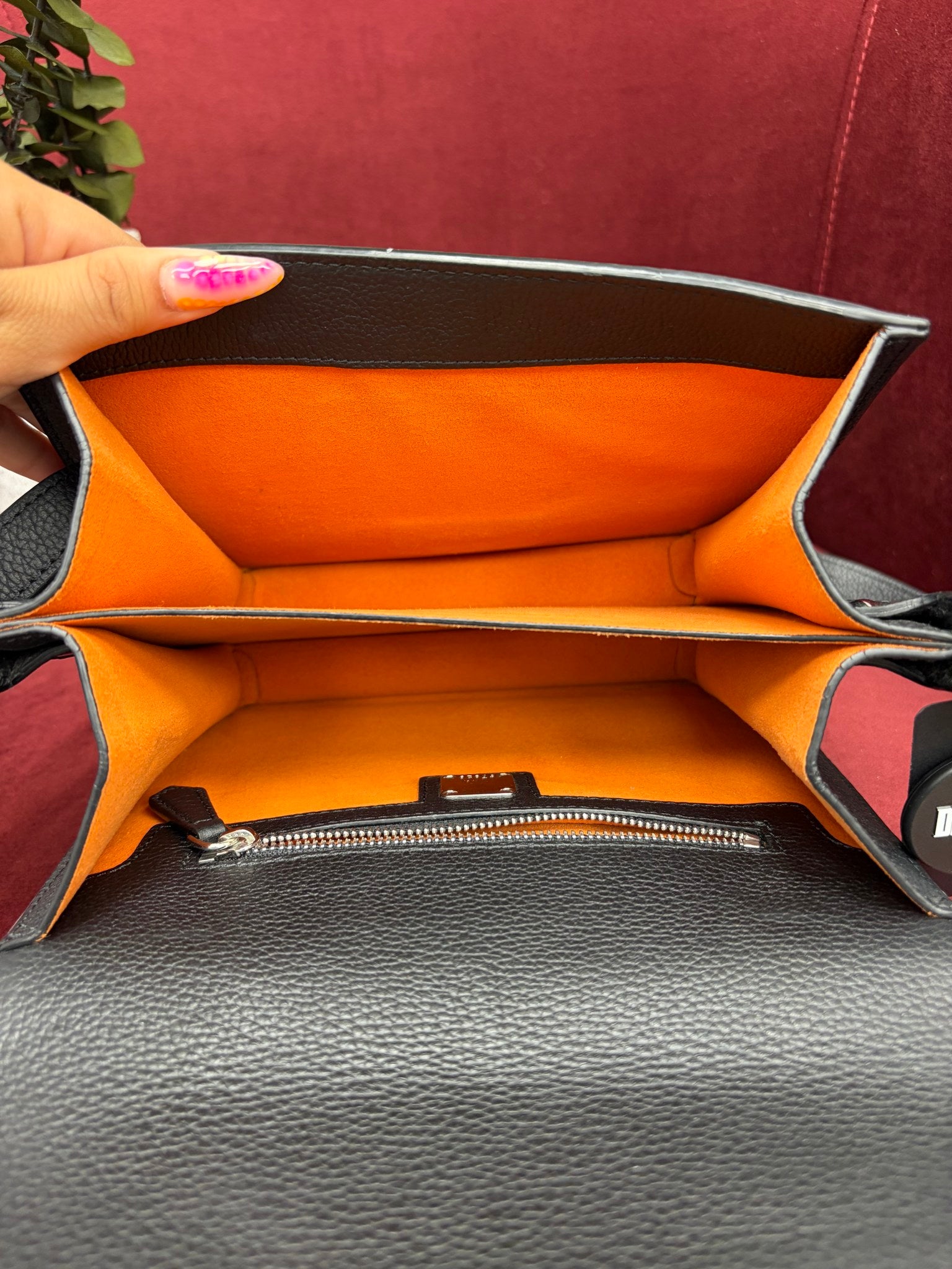 MCM Black Leather Patrica Crossbody Bag