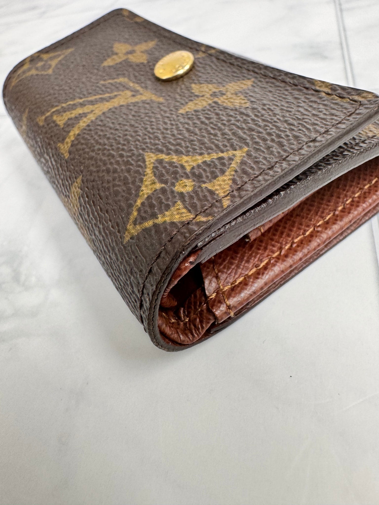 Louis Vuitton Monogram Porte-Monnaie Plat Coin Purse