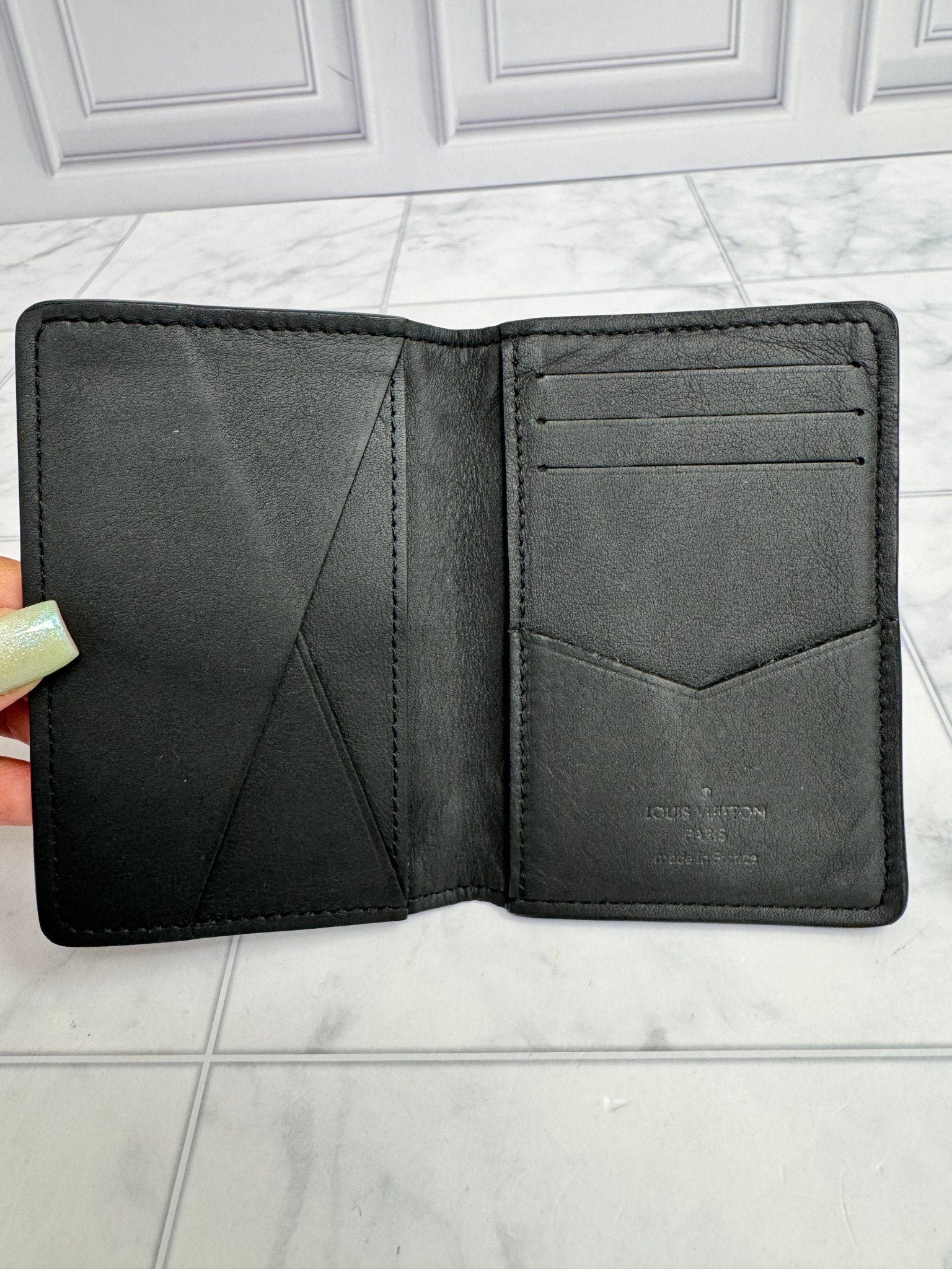 Louis Vuitton Black Monogram Shadow Pocket Organizer