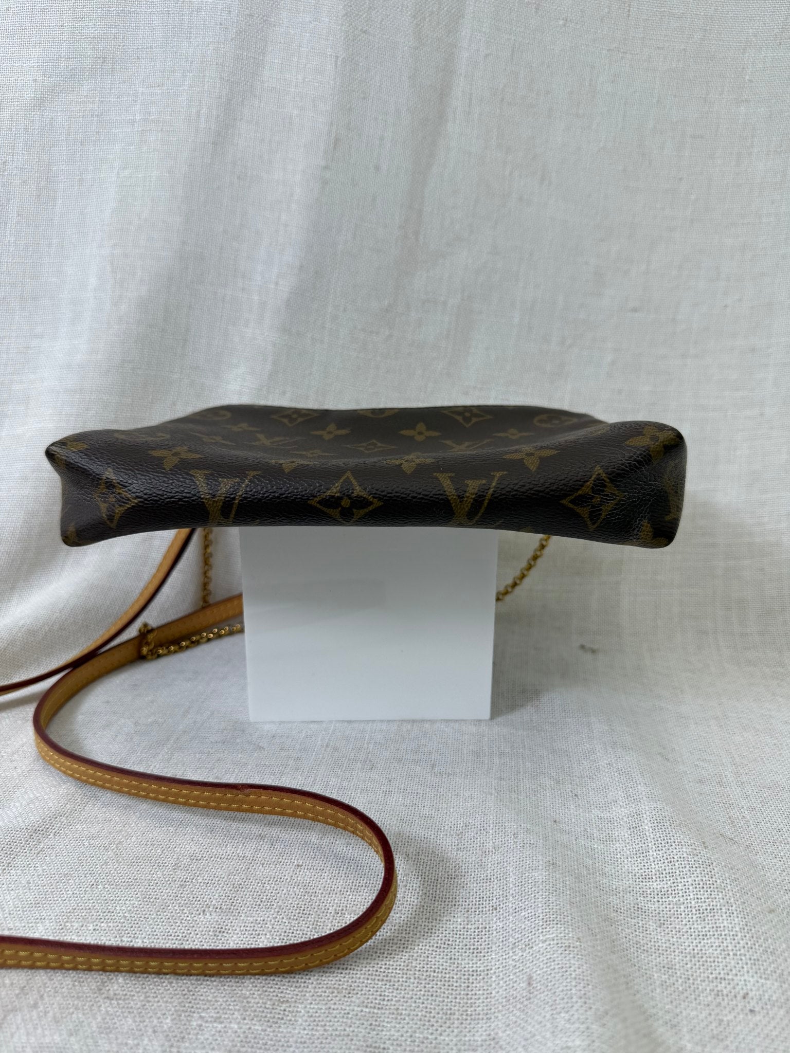 Louis Vuitton Pink Canvas Pallas Clutch Crossbody