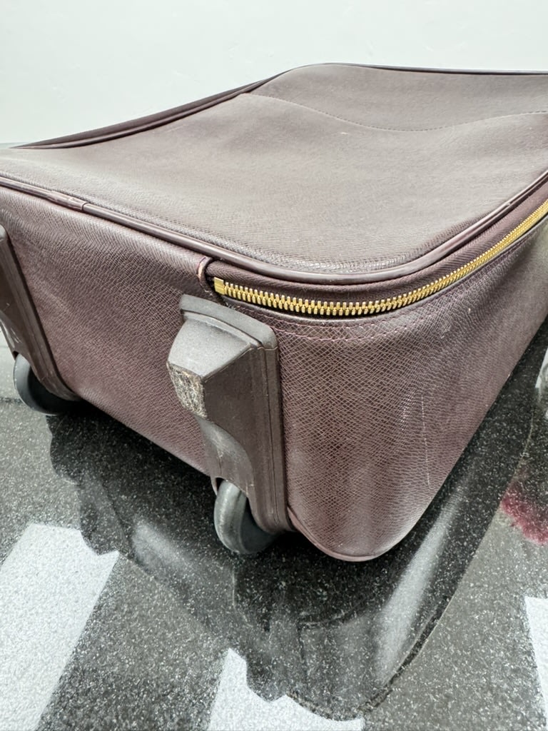 Louis Vuitton Deep Burgundy Taiga Pegase Rolling Suitcase 45