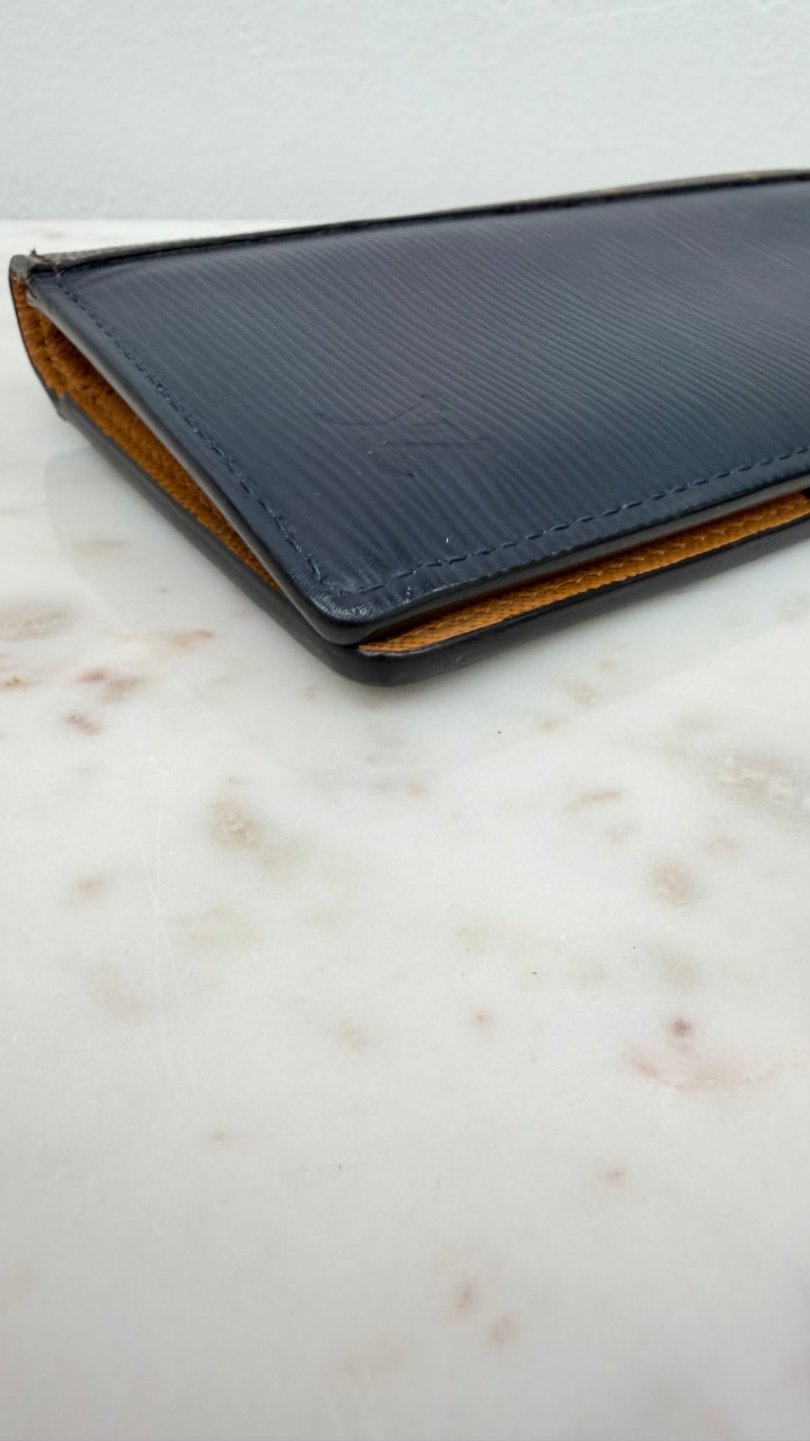 Louis Vuitton Blue Epi & Monogram Brazza Wallet