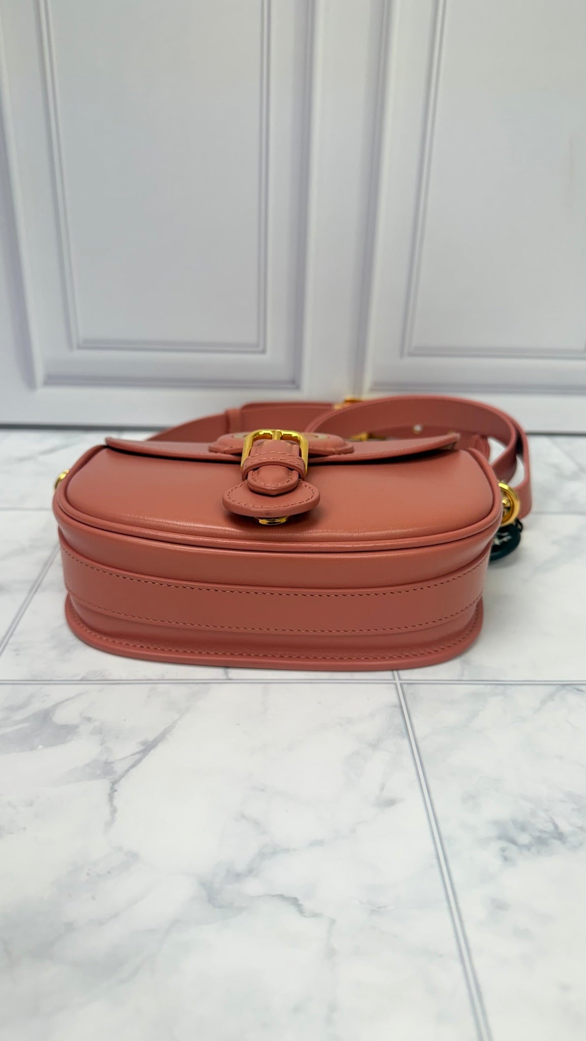 Christian Dior Pink Leather Crossbody Bag 