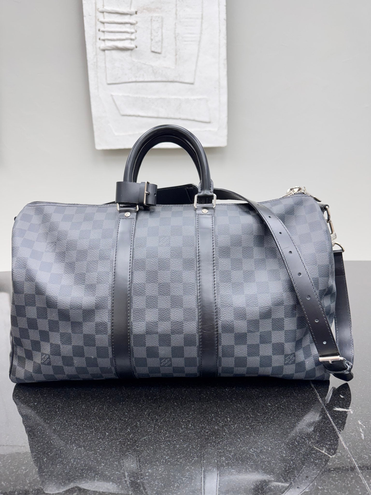 Louis Vuitton Damier Graphite Keepall Bandouliere 45