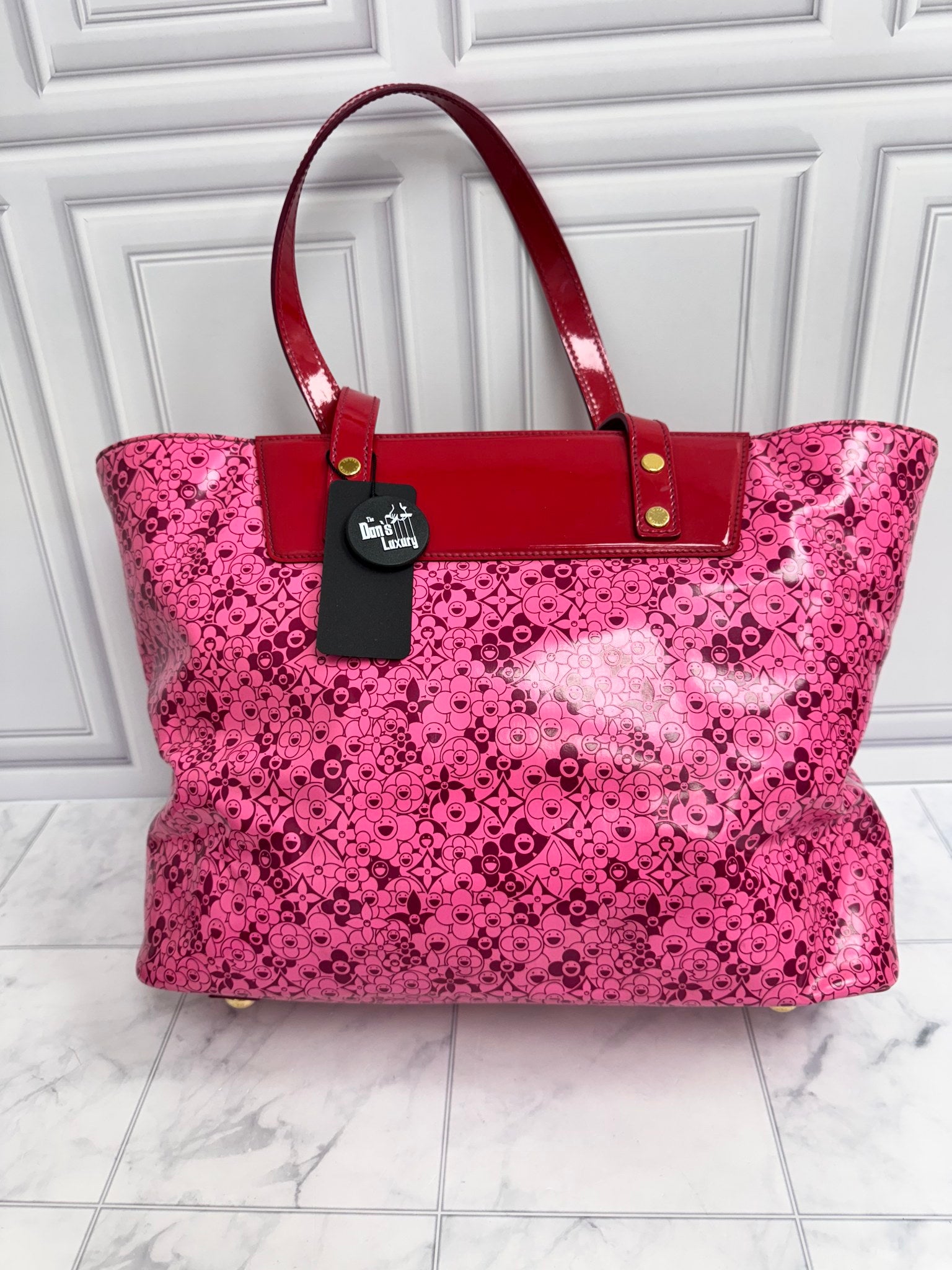 Louis Vuitton x Takashi Murakami Pink Printed PVC Rose Cosmic Blossom PM