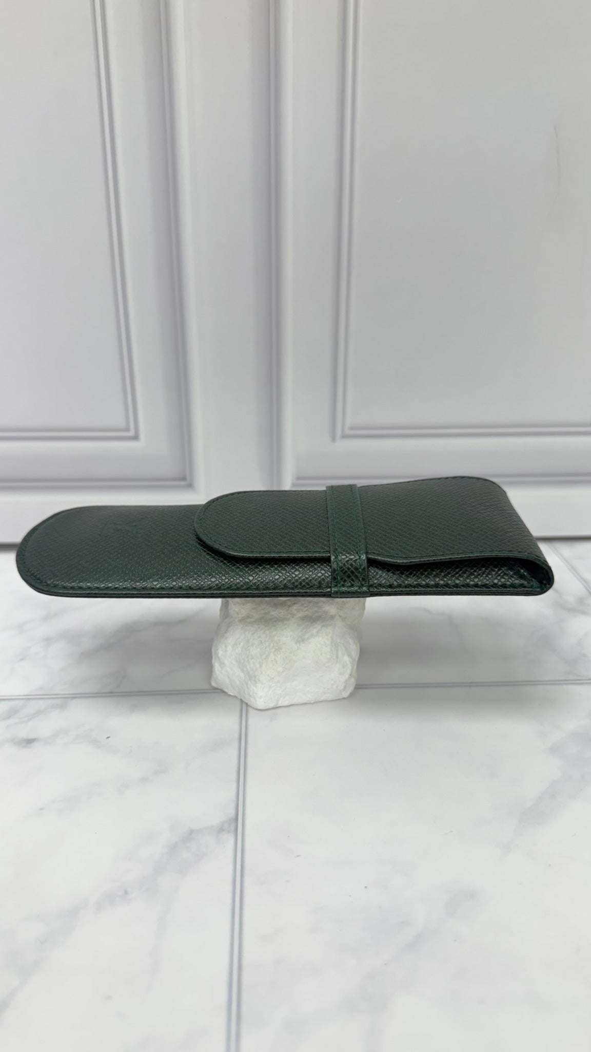 Louis Vuitton Green Taiga Leather Pen Holder
