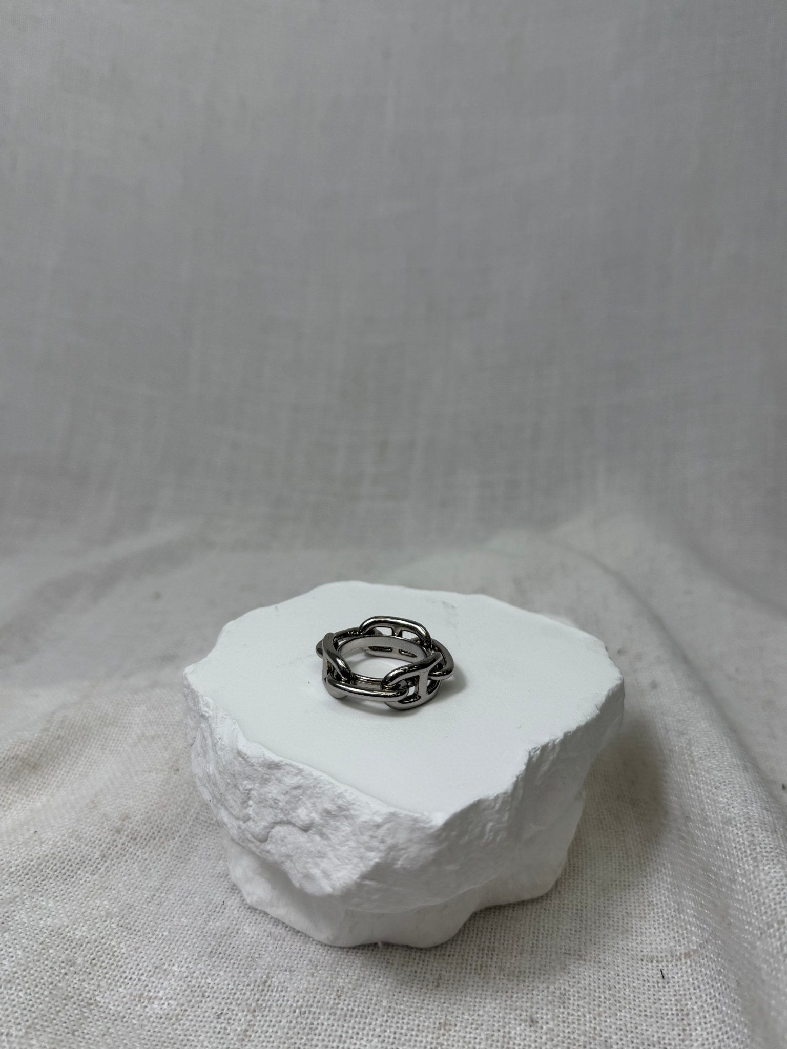 Hermes Silver Regate Scarf Ring 