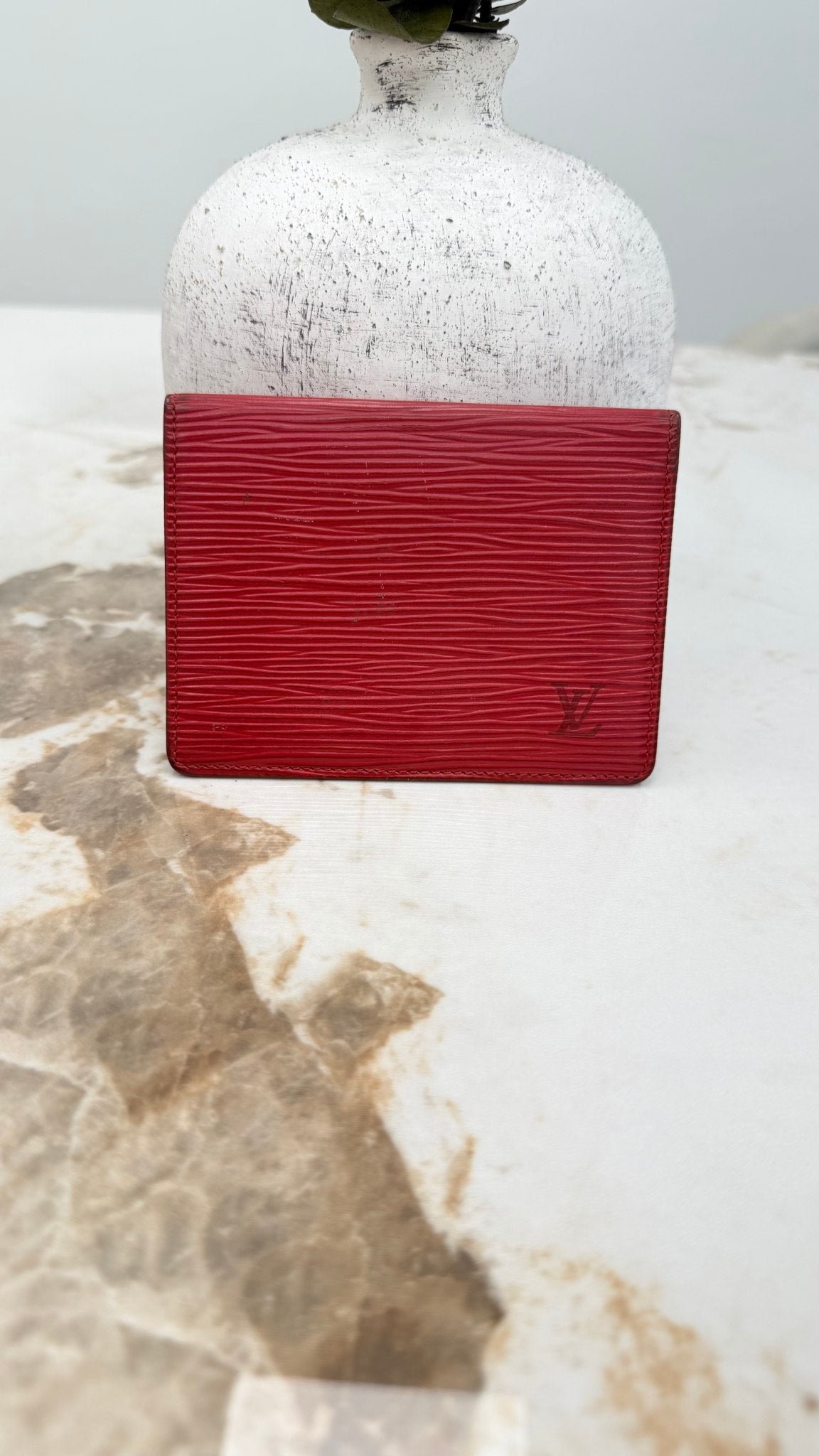 Louis Vuitton Red Epi ID Case