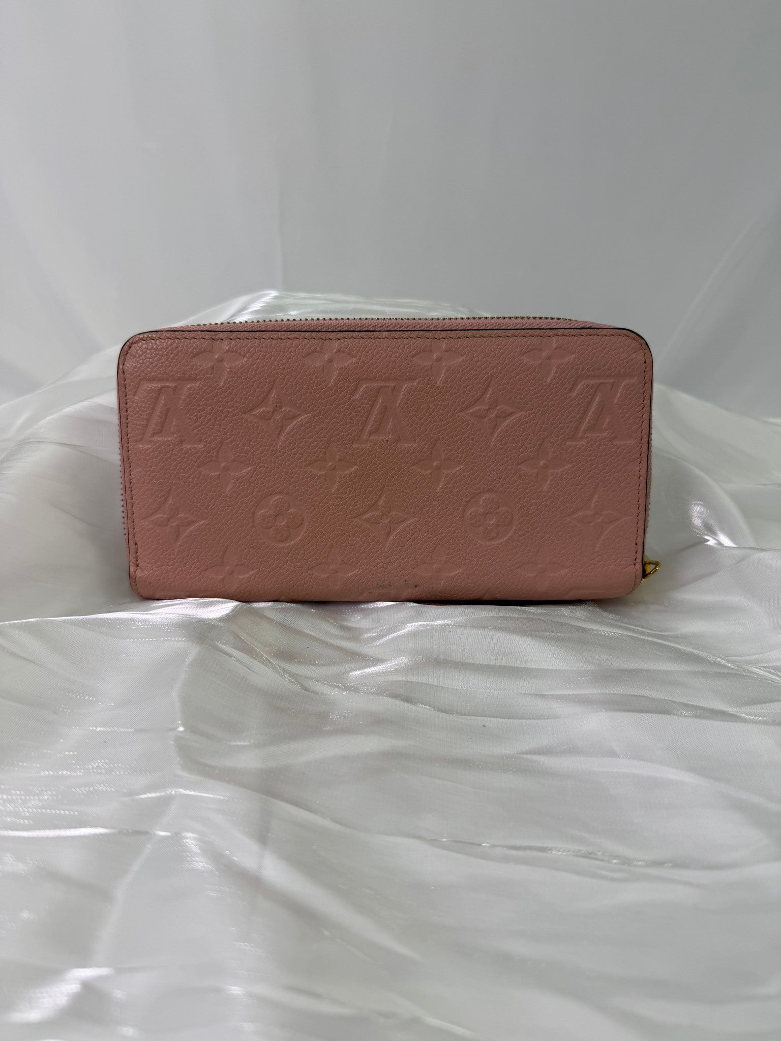 Louis Vuitton Pink Monogram Empreinte Zippy Wallet