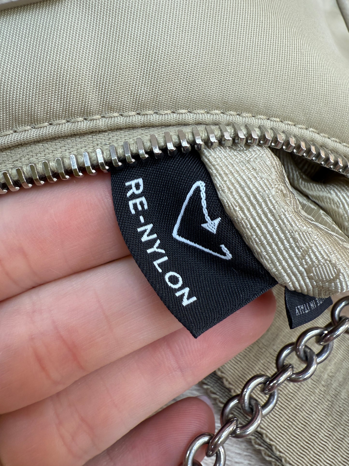 Prada Tan Nylon Re-Edition Crossbody