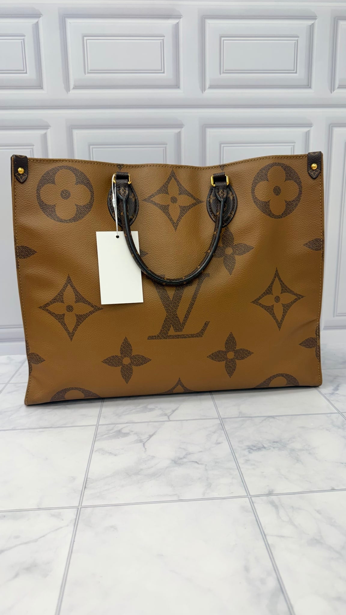 Louis Vuitton Reverse Monogram Giant On The Go GM Tote Bag 