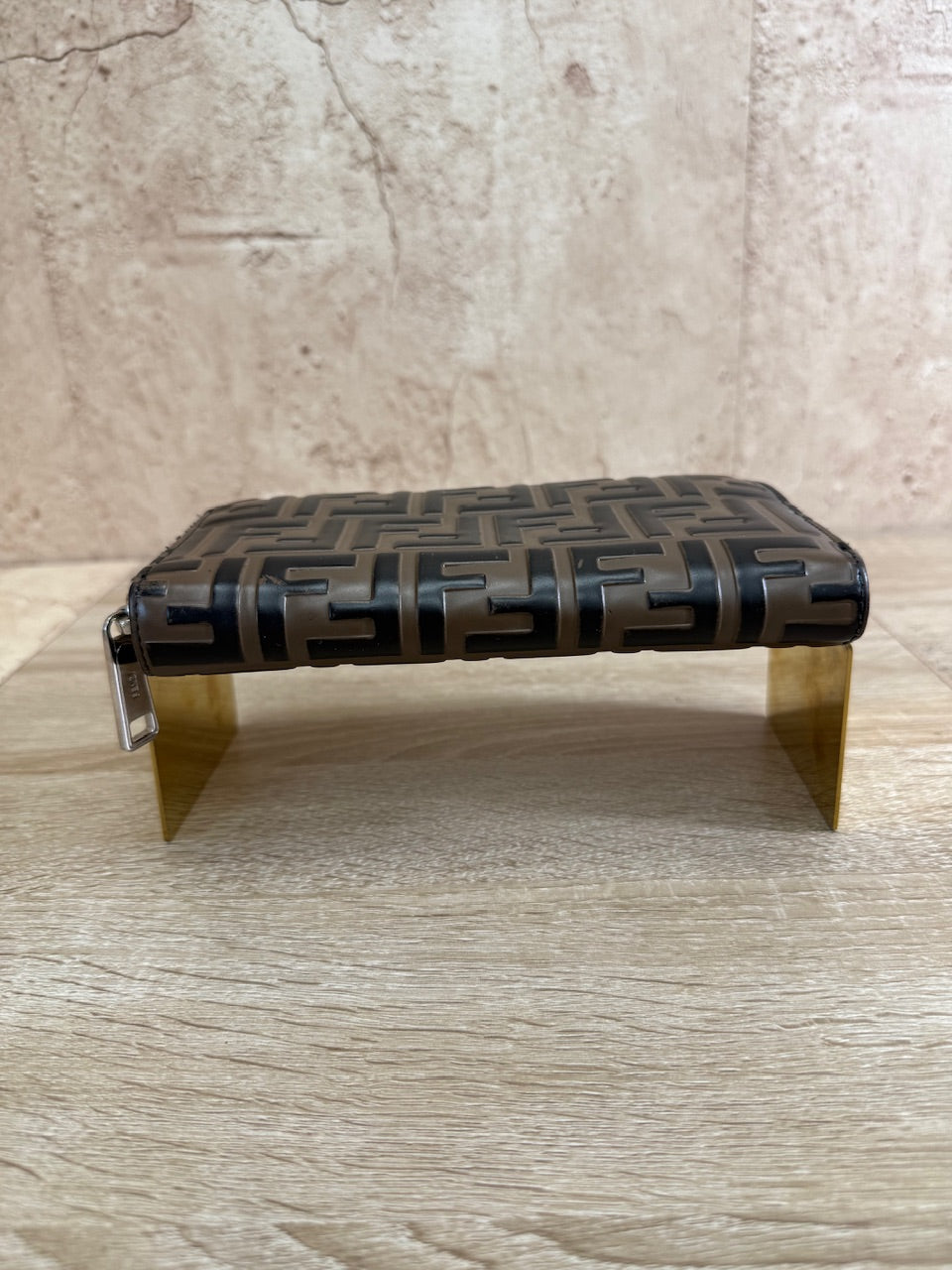 Fendi Zucca Leather Zippy Long Wallet 