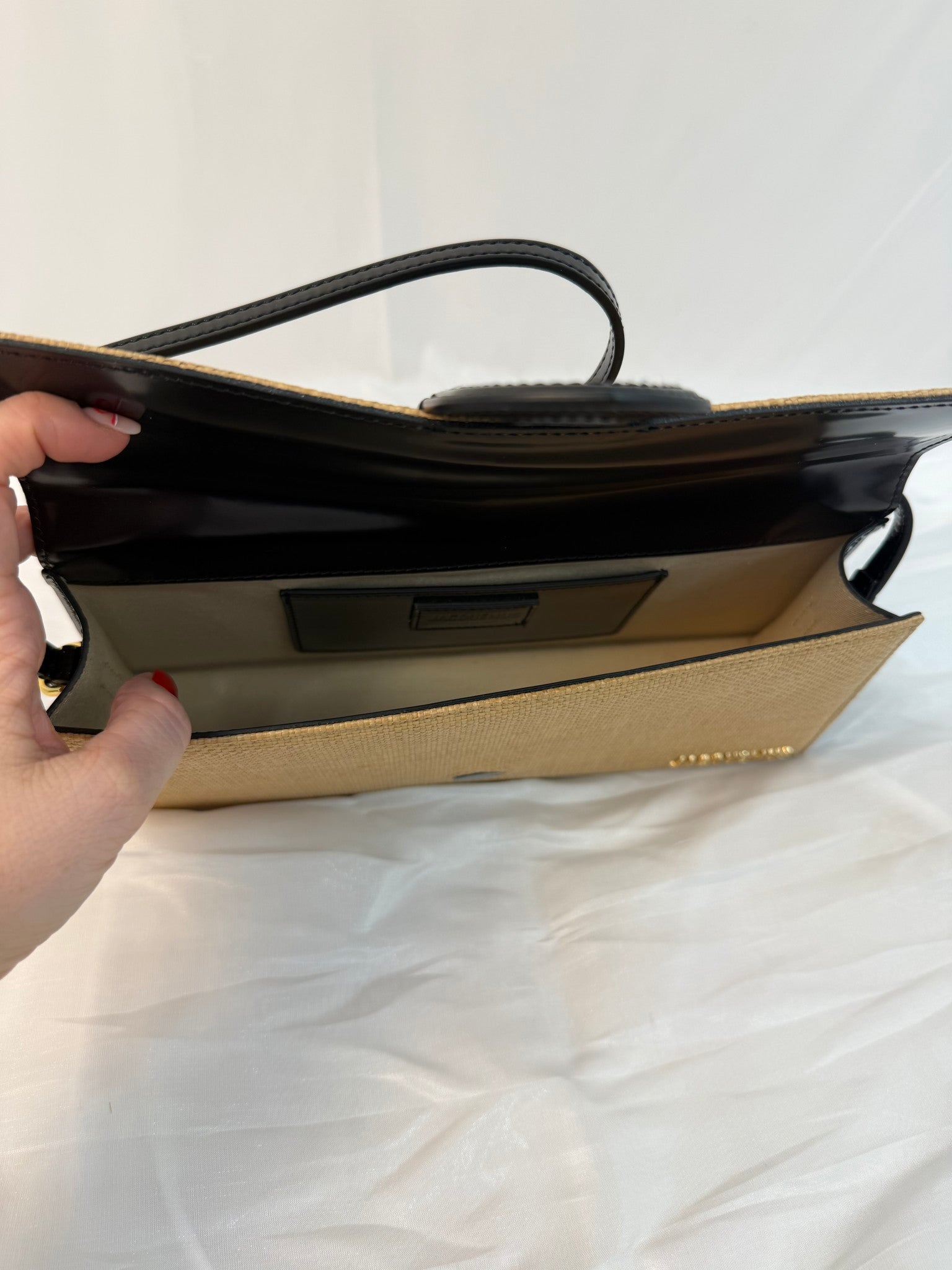 LIKE NEW- Jacquemus Raffia Le Grand Bambino Shoulder Bag