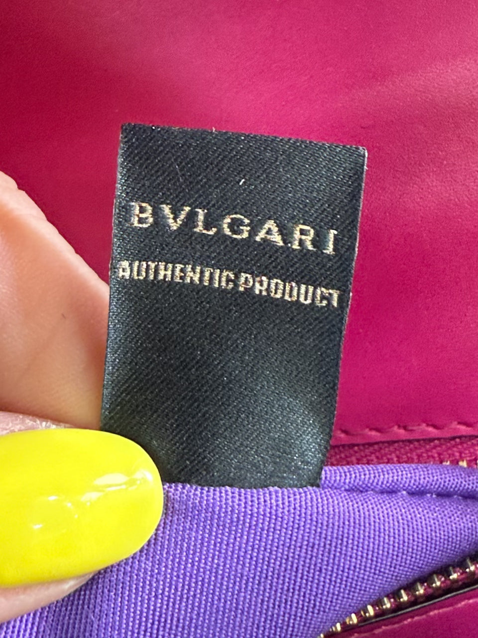 Bvlgari Fuchsia Leather Serpenti Forever Snake Shoulder Bag