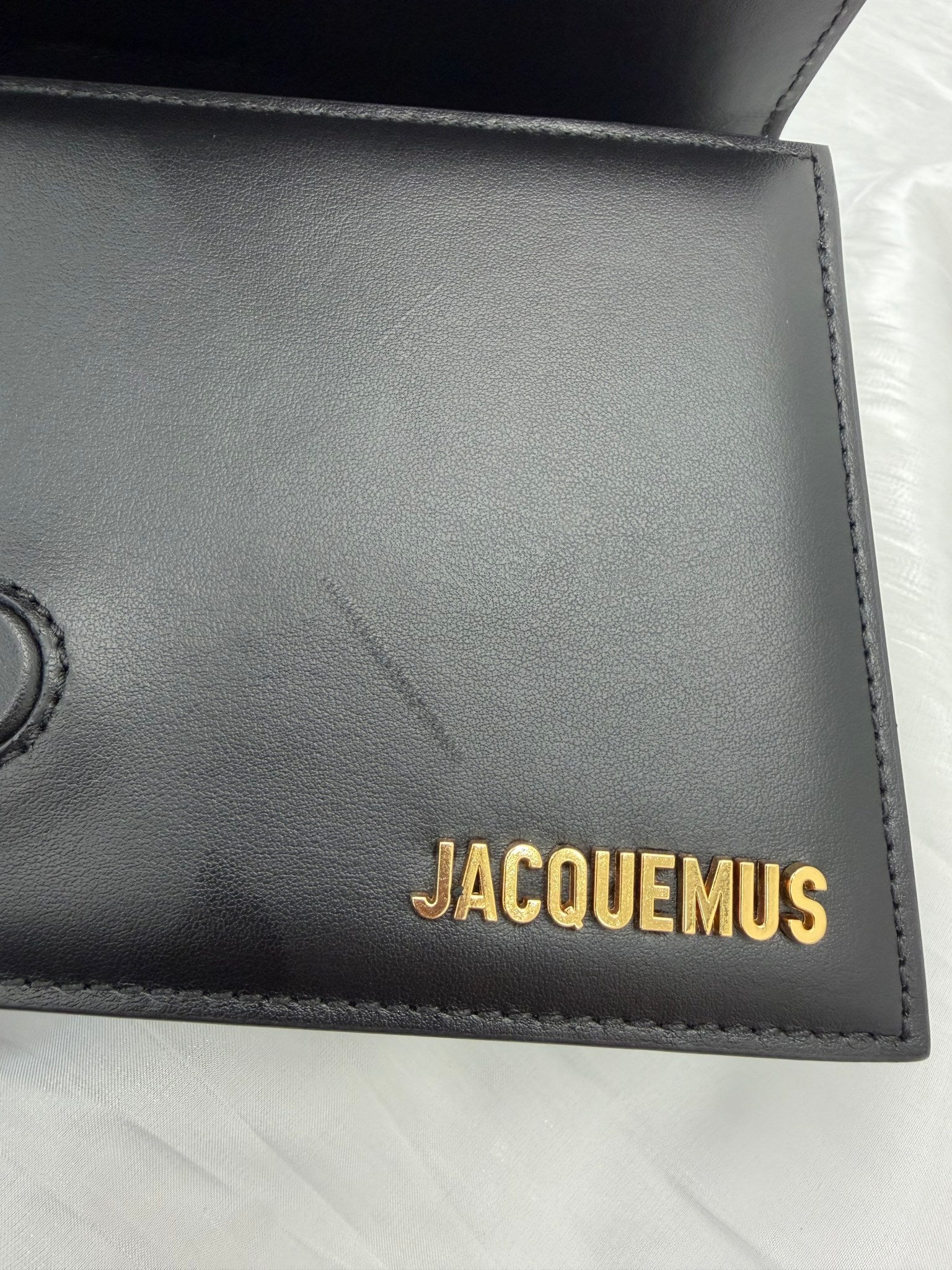 BRAND NEW- Jacquemus Black Leather Le Grand Bambino 2way Bag