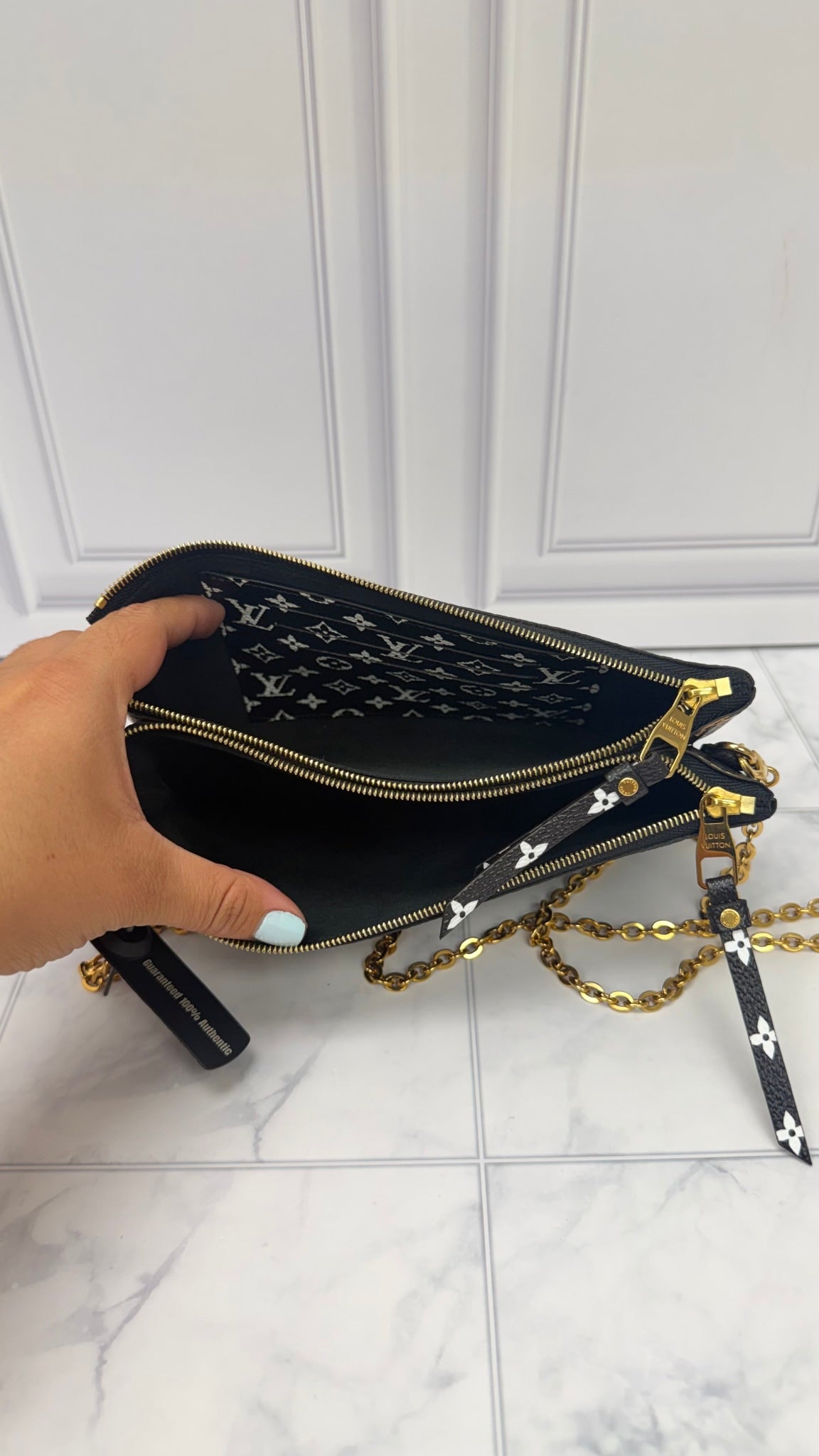 Louis Vuitton Jungle Monogram Pochette Double Zip Crossbody Bag