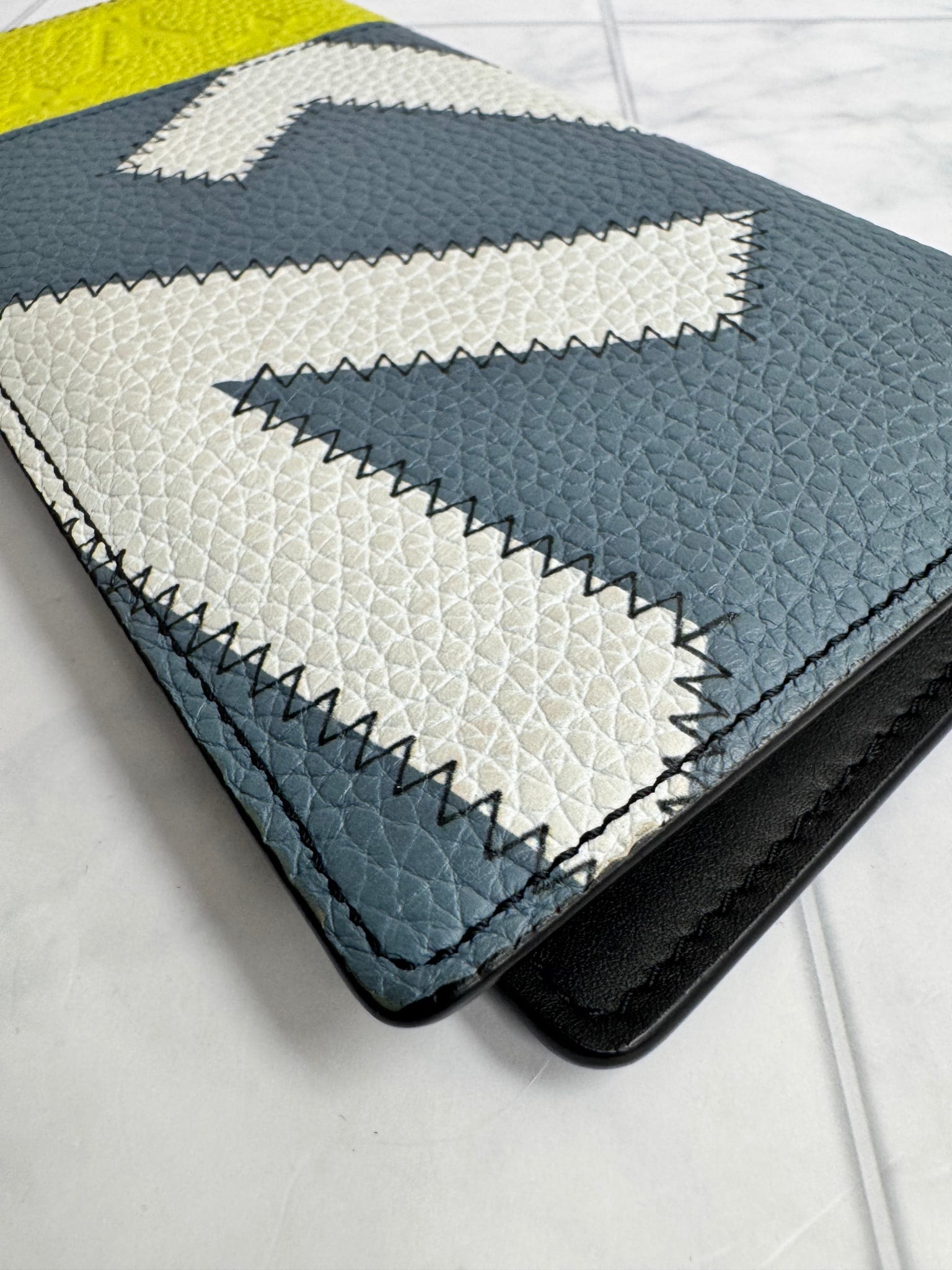 Louis Vuitton Tricolor Taurillon Leather LV Patchwork Long Wallet