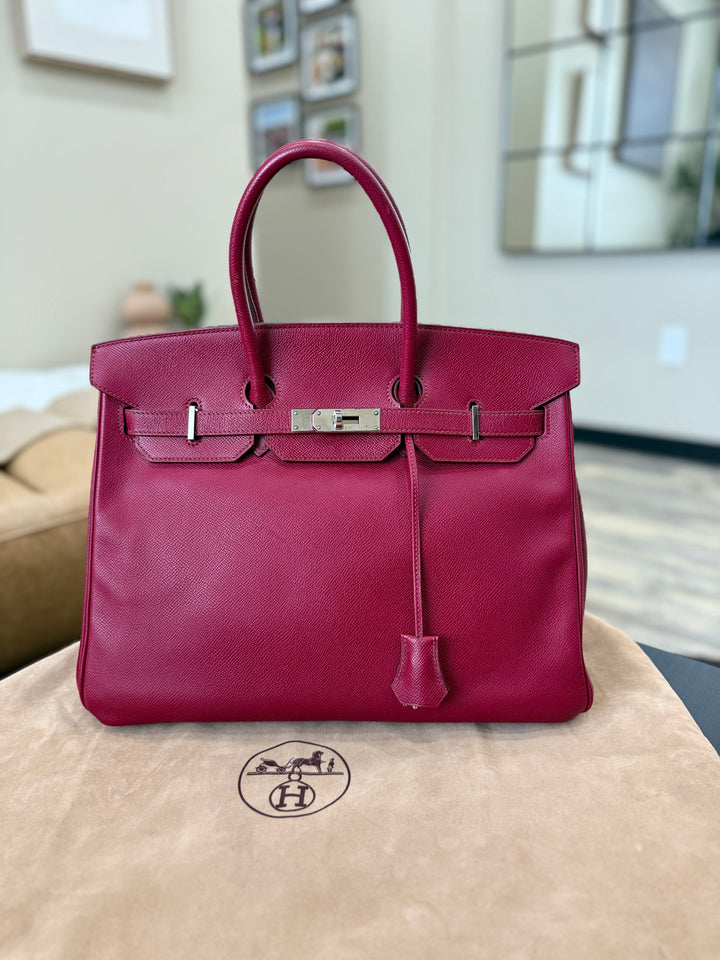 Hermes Tosca Epsom Leather Birkin 35 