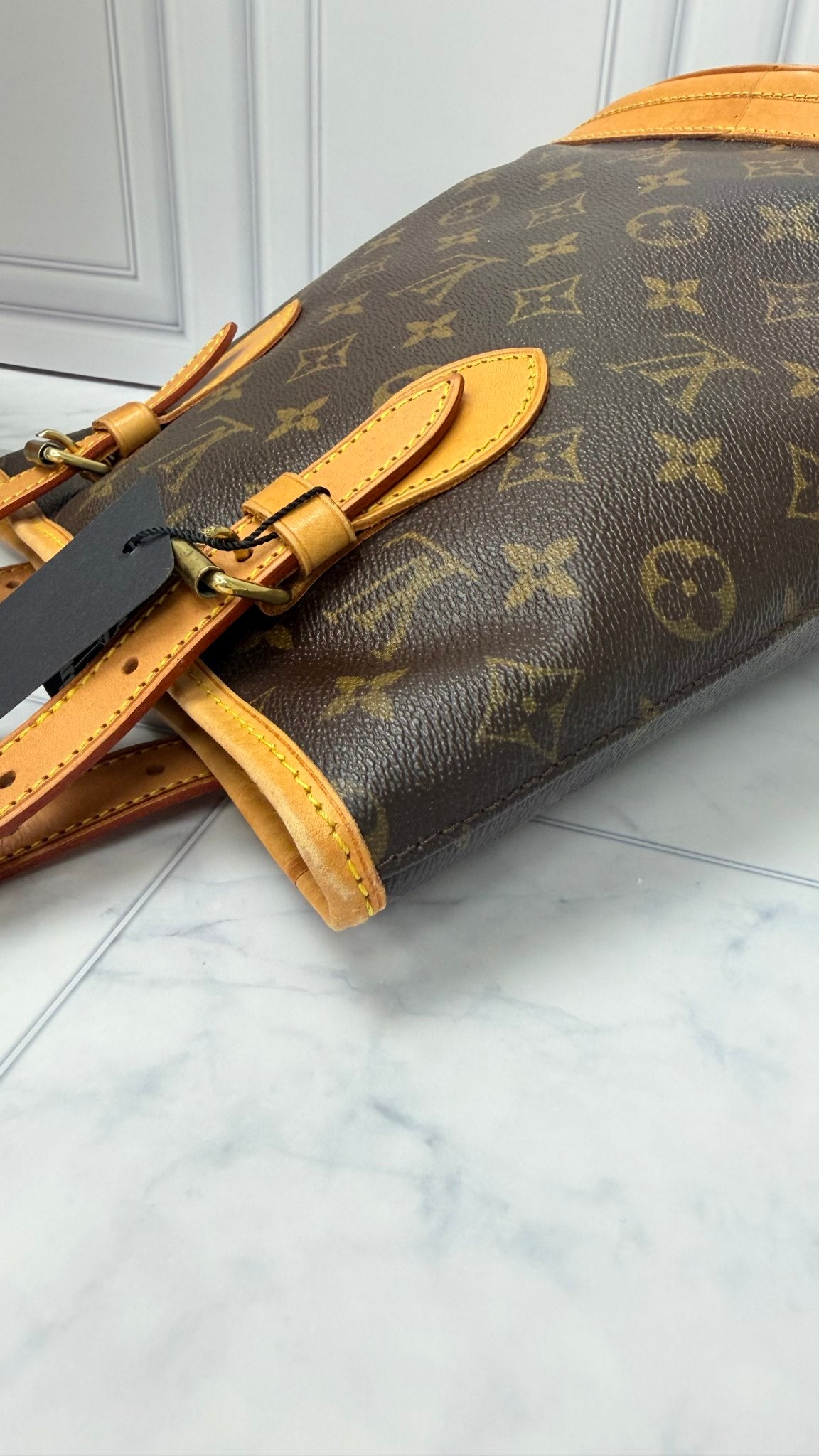 Louis Vuitton Monogram Petit Bucket PM Shoulder Bag 