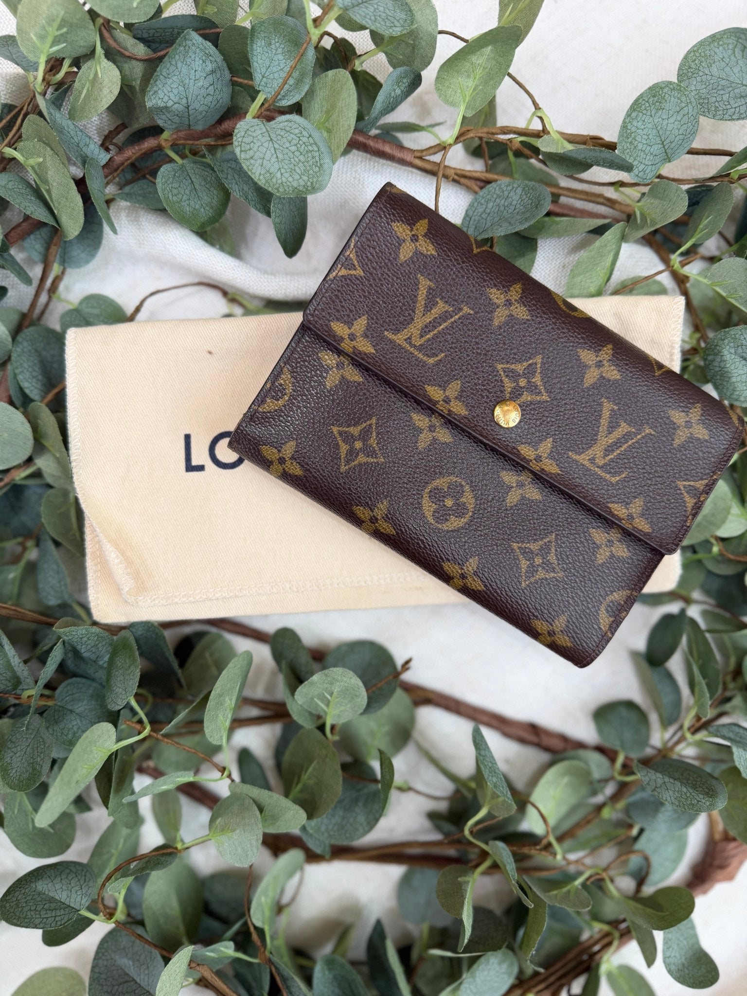 Louis Vuitton Monogram Porte Tresor Etui Papiers Wallet 