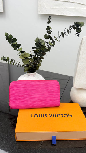 Louis Vuitton Hot Pink Epi Leather  Zippy Wallet