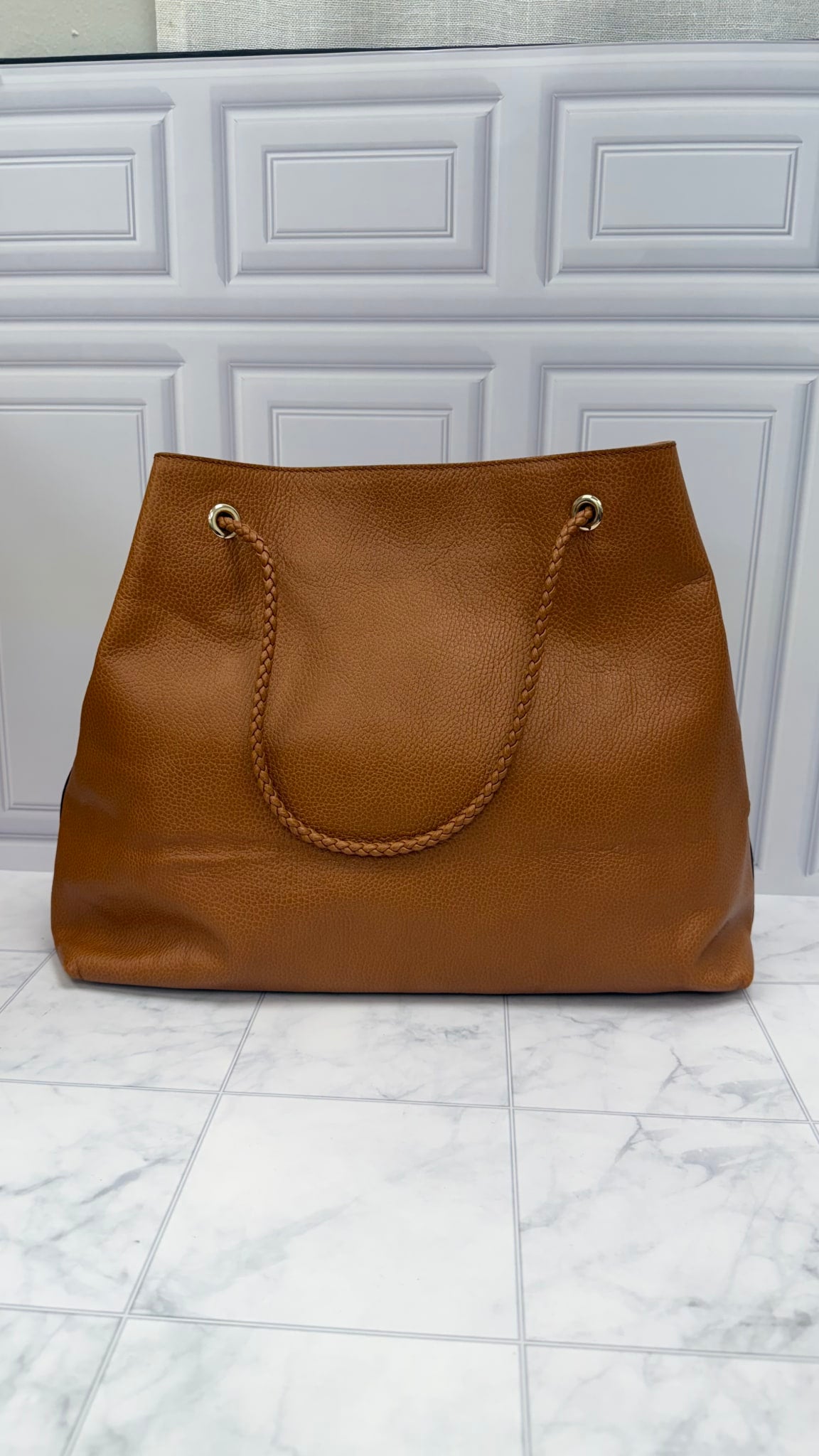 Gucci Brown Leather Gifford Tote