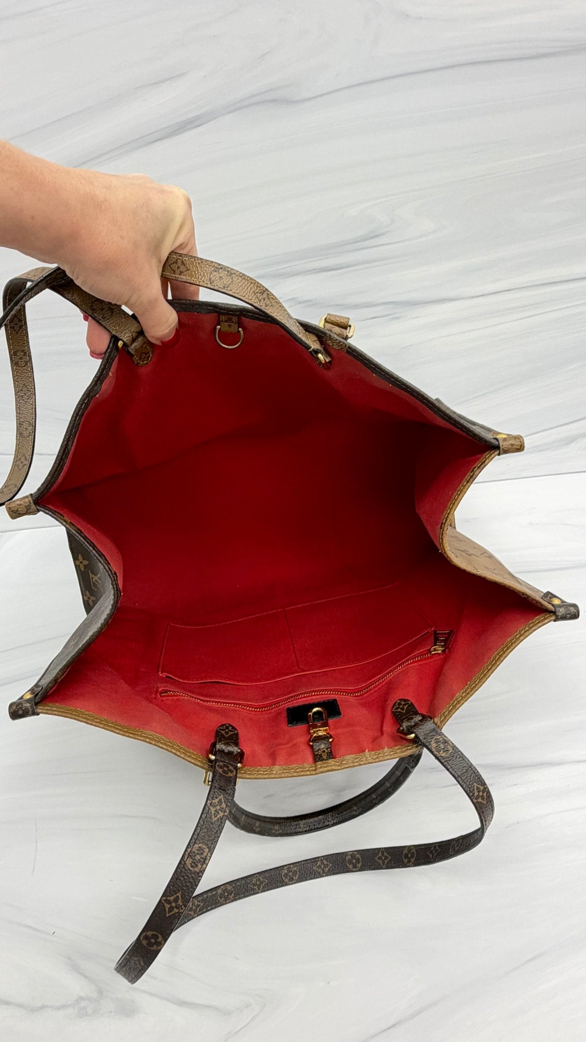 Louis Vuitton Monogram Giant On The Go MM Tote Bag