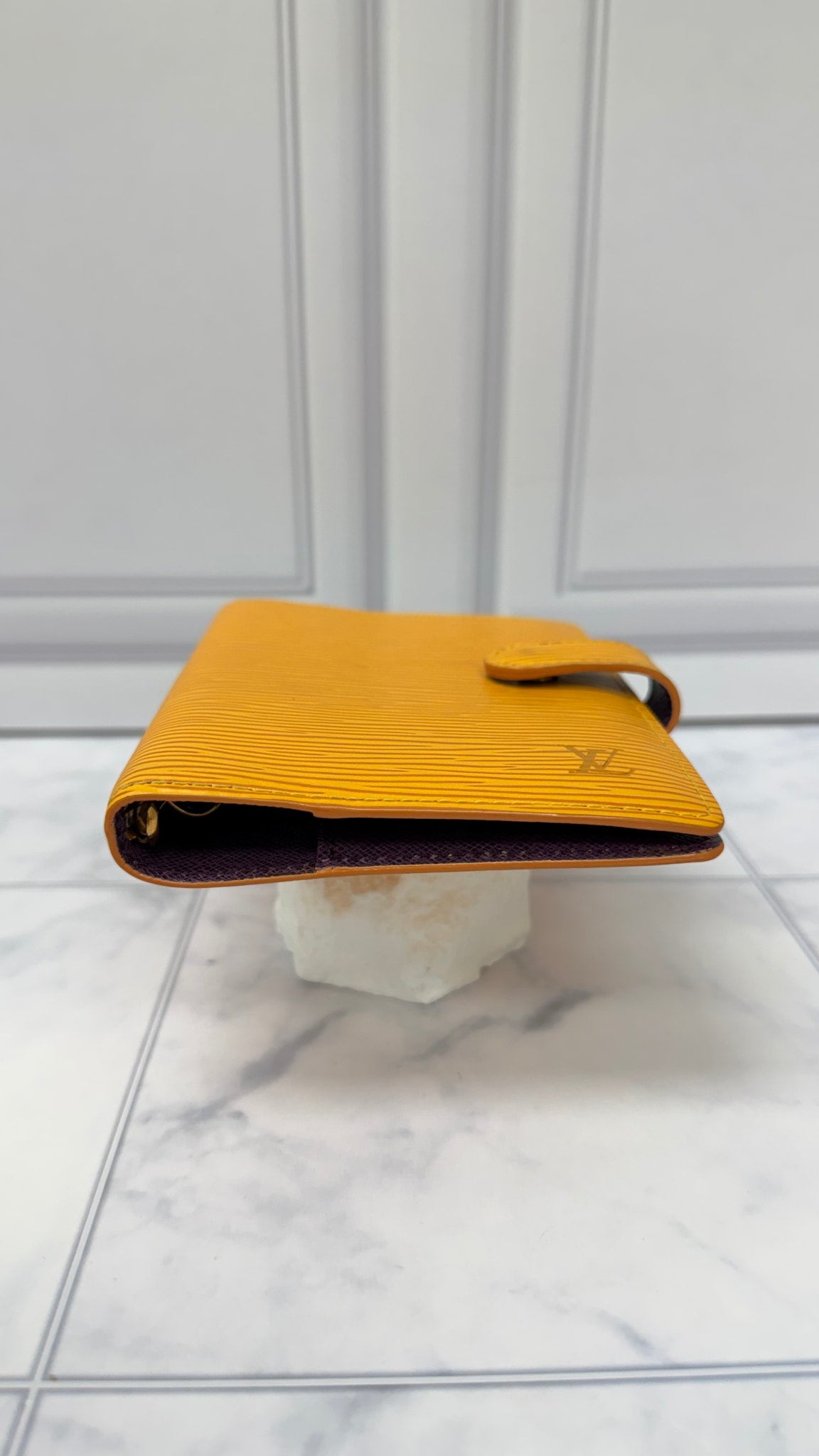 Louis Vuitton Yellow Epi Leather Passport Agenda Cover PM