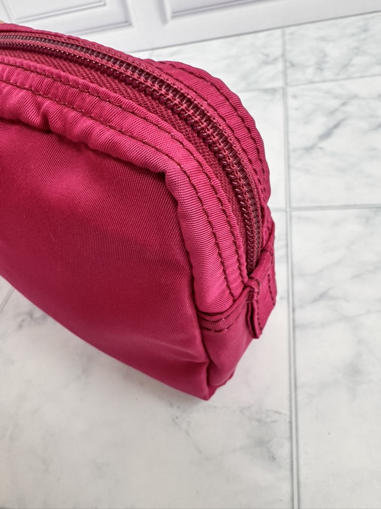 Prada Pink Nylon Small Pouch